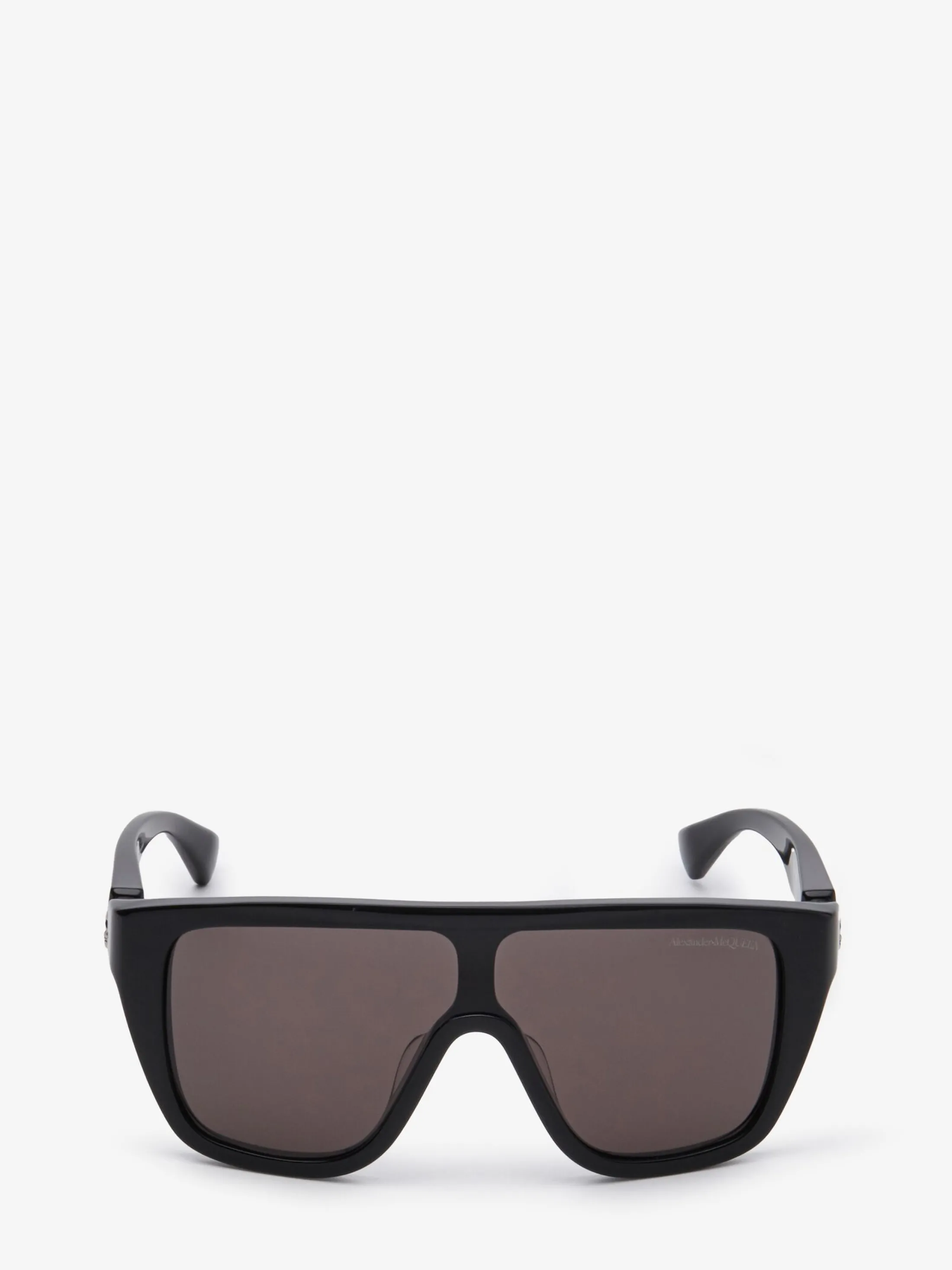 New Alexander McQueen Floating Skull Mask Sunglasses in Black/Smoke