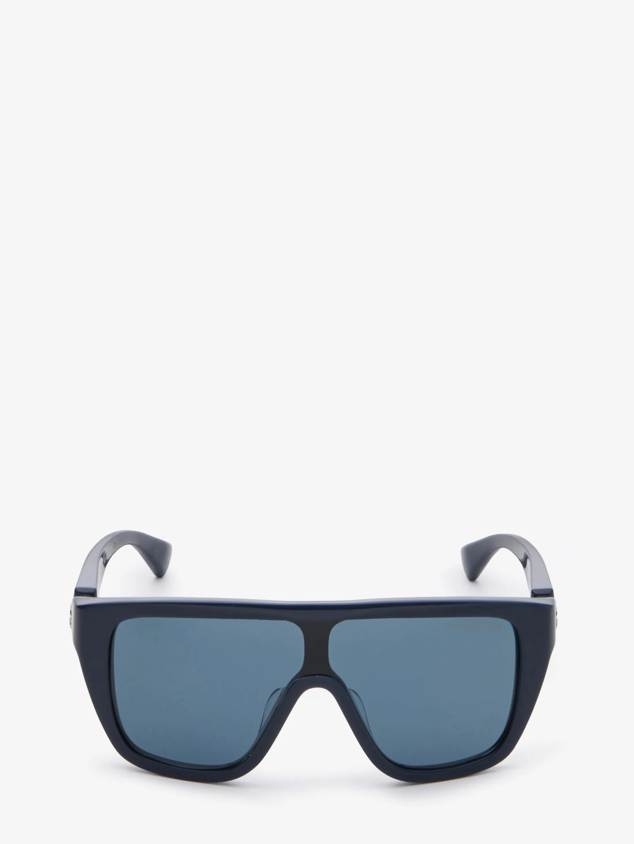 Store Alexander McQueen Floating Skull Mask Sunglasses in Midnight Blue