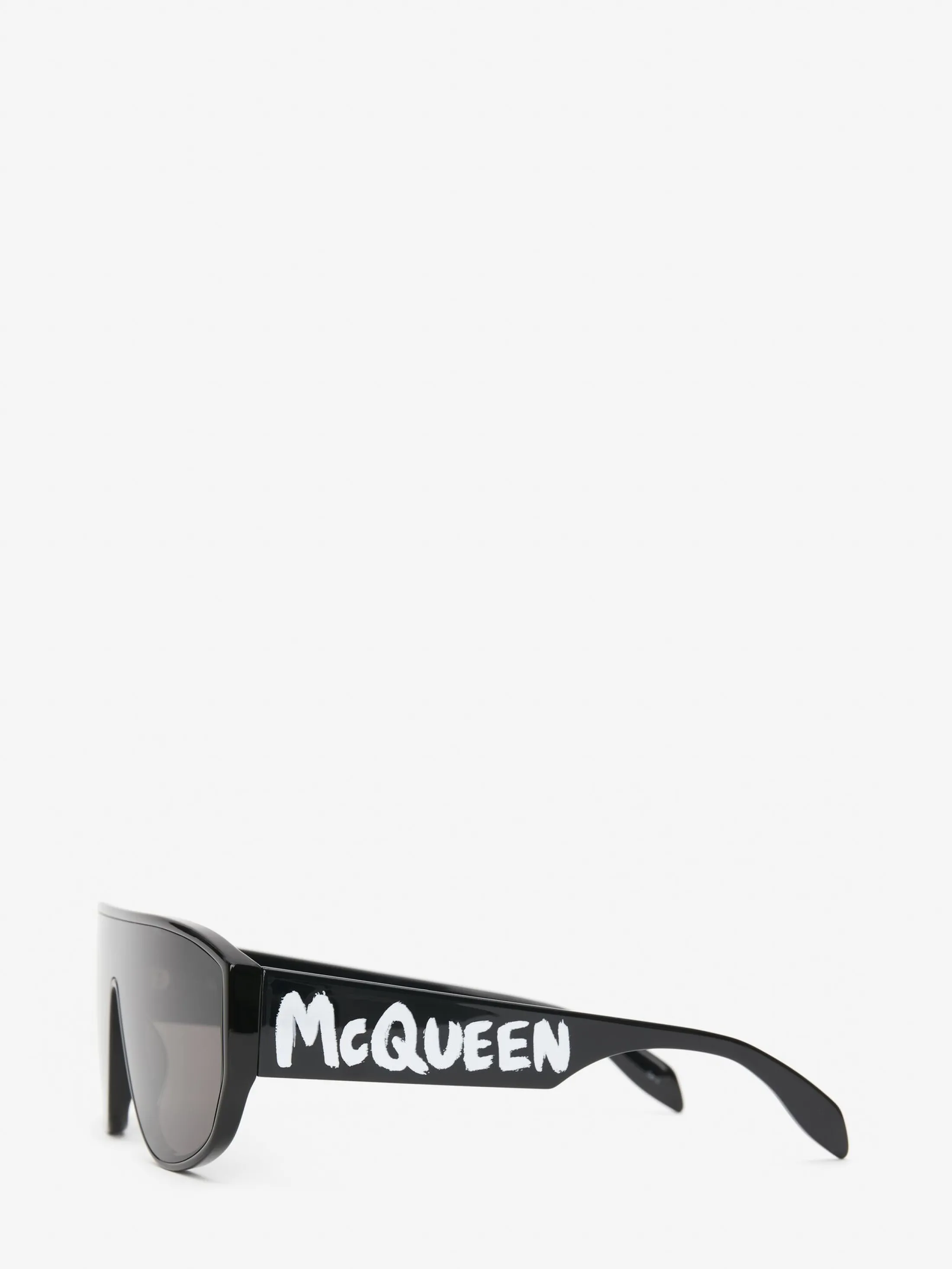 Best Alexander McQueen McQueen Graffiti Mask Sunglasses in Black