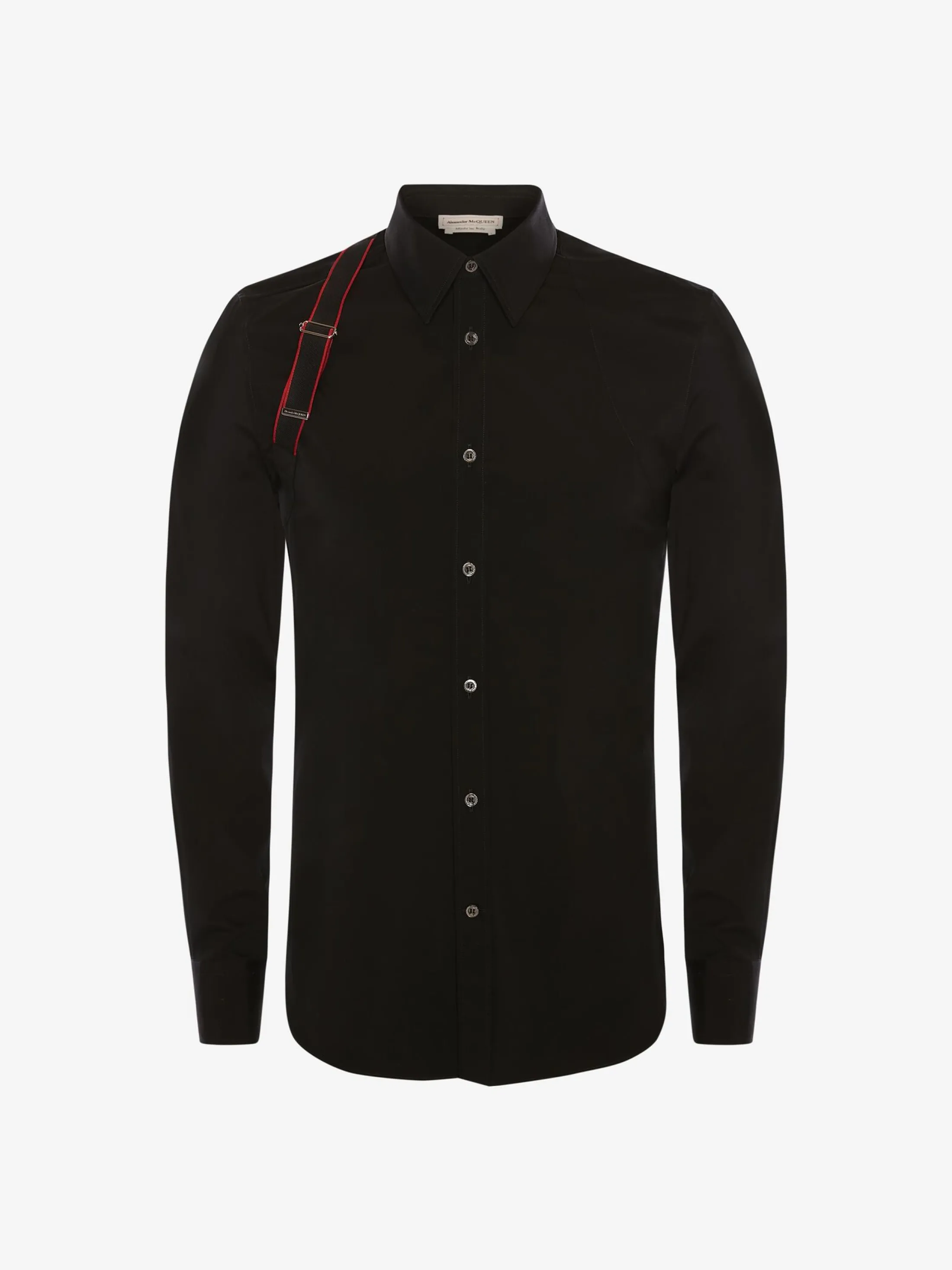 Hot Alexander McQueen Men's Signature Harness Shirt in Black