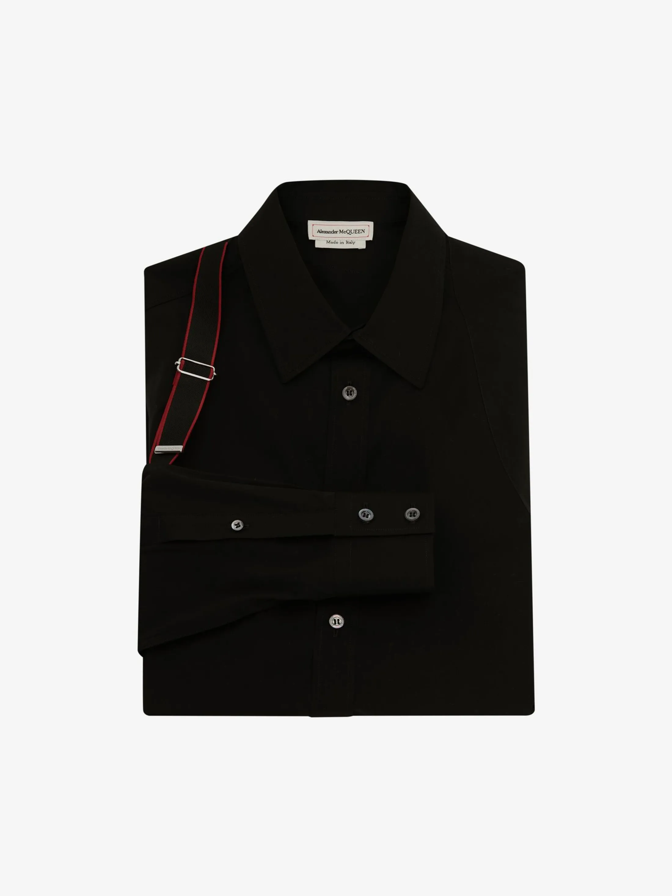 Hot Alexander McQueen Men's Signature Harness Shirt in Black