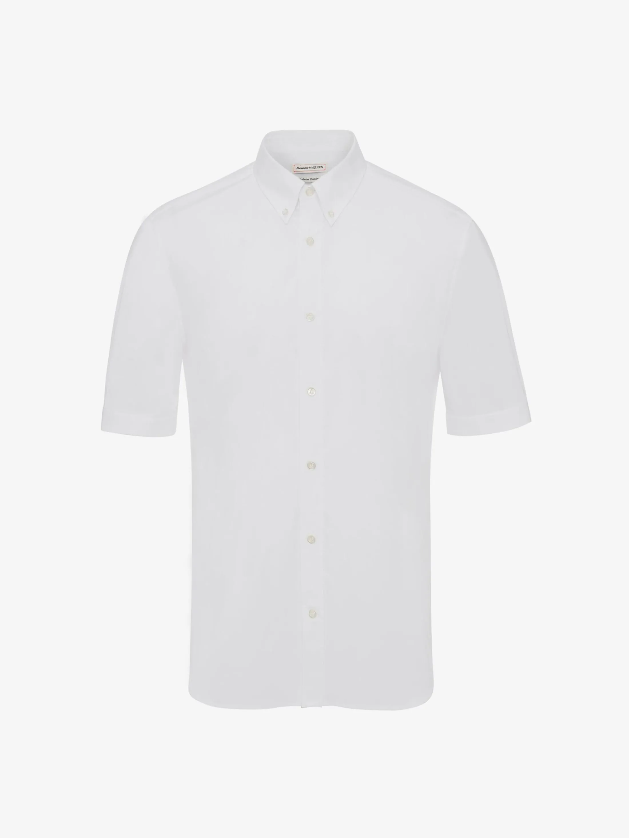 Sale Alexander McQueen Men's Cotton Poplin Shirt in White