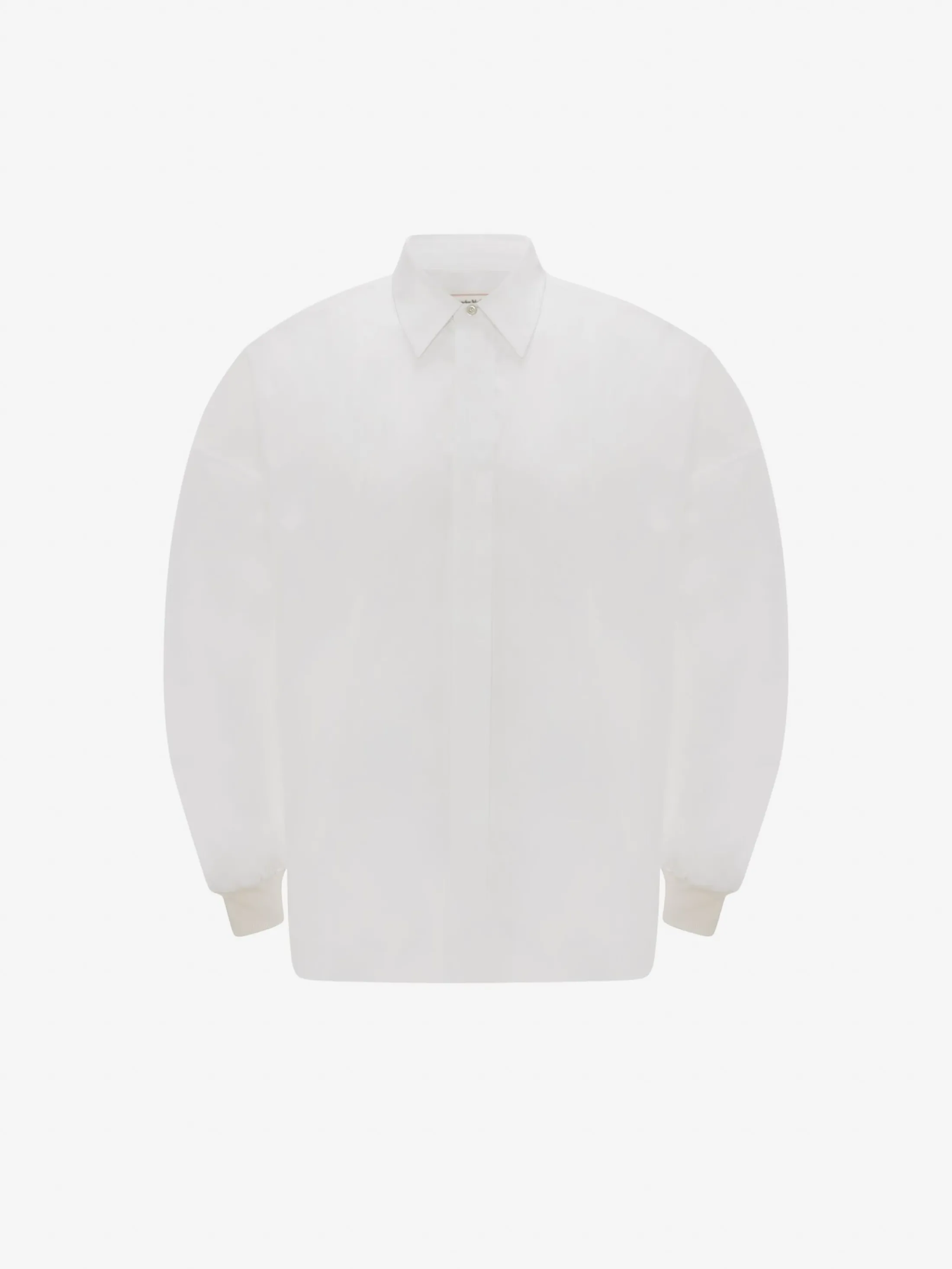 Clearance Alexander McQueen Men's Dropped Shoulder Poplin Shirt in White