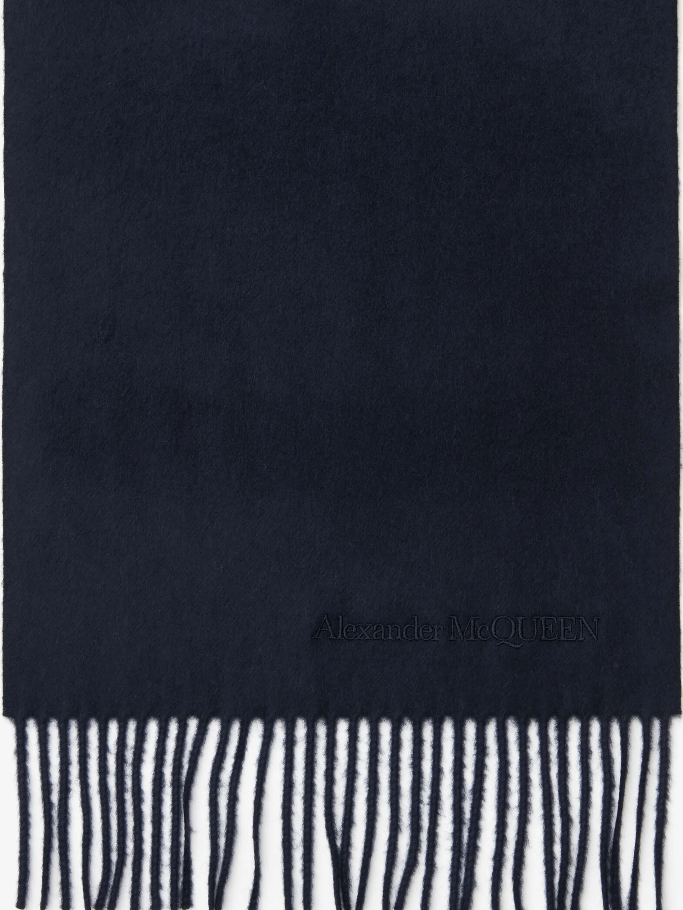 Best Sale Alexander McQueen Men's Embroidered Stole in Black