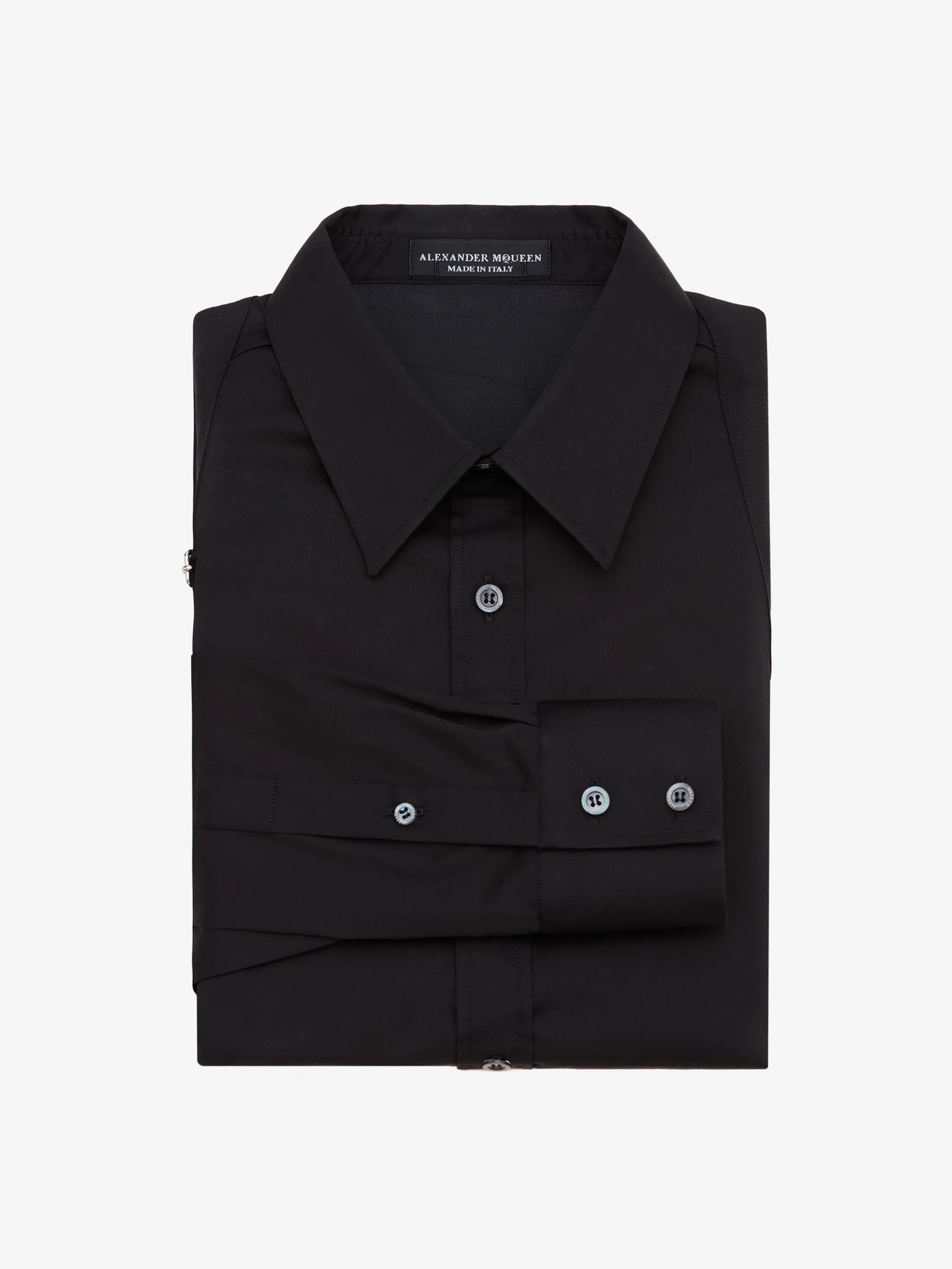 Best Sale Alexander McQueen Men's Harness Shirt in Black