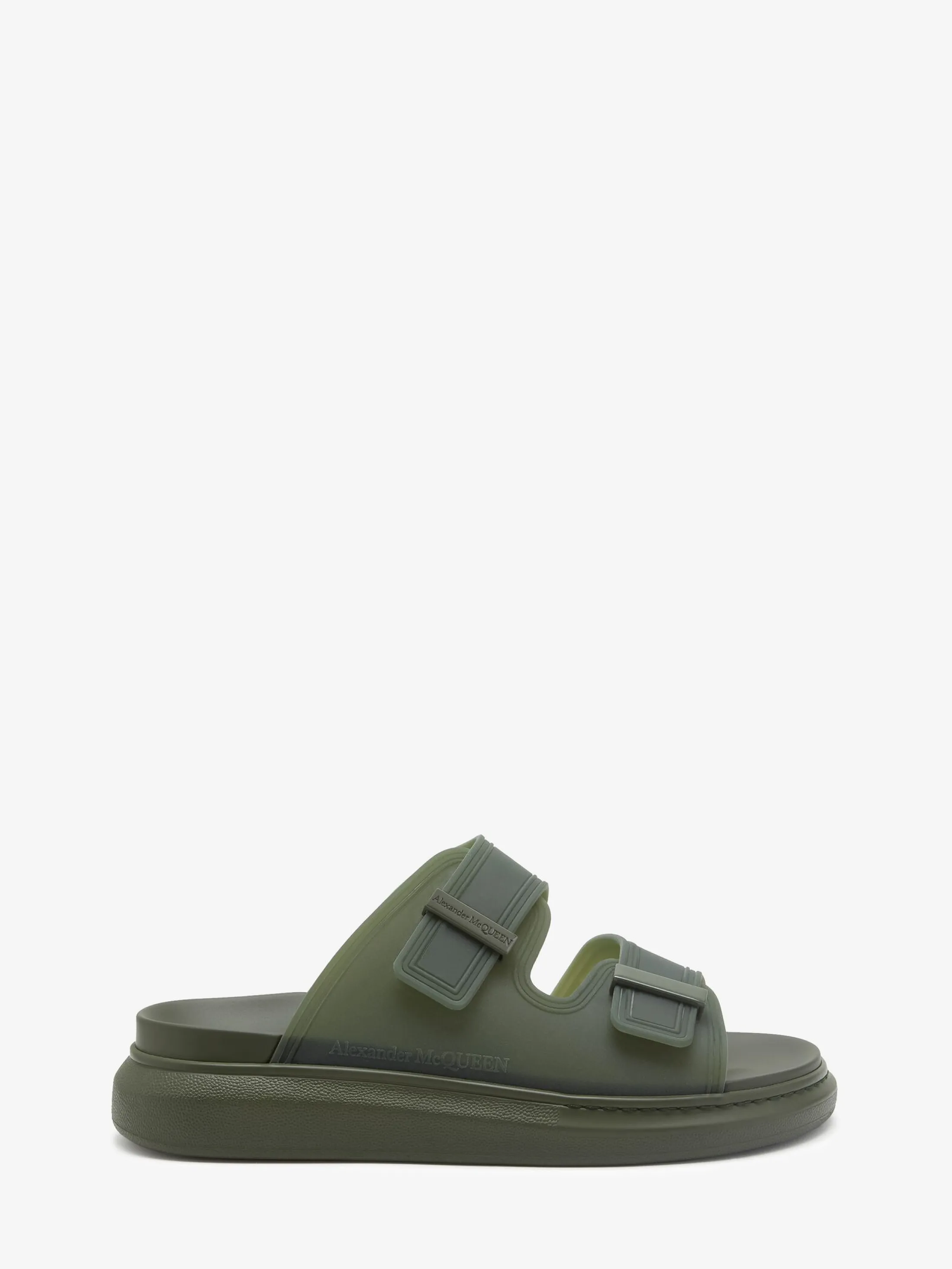 Hot Alexander McQueen Men's Hybrid Slide in Khaki