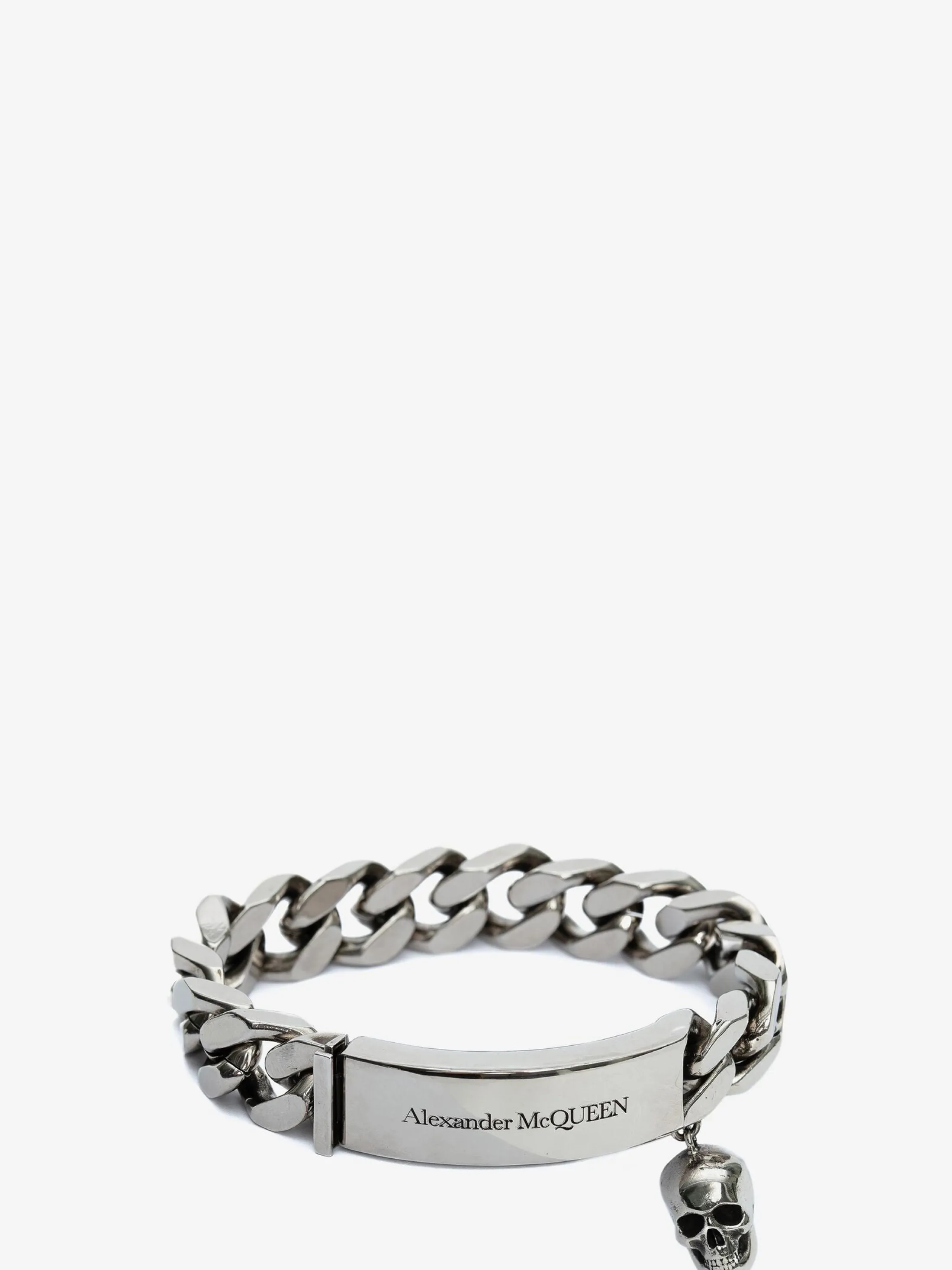 Outlet Alexander McQueen Men's Identity Chain Bracelet in Antique Silver