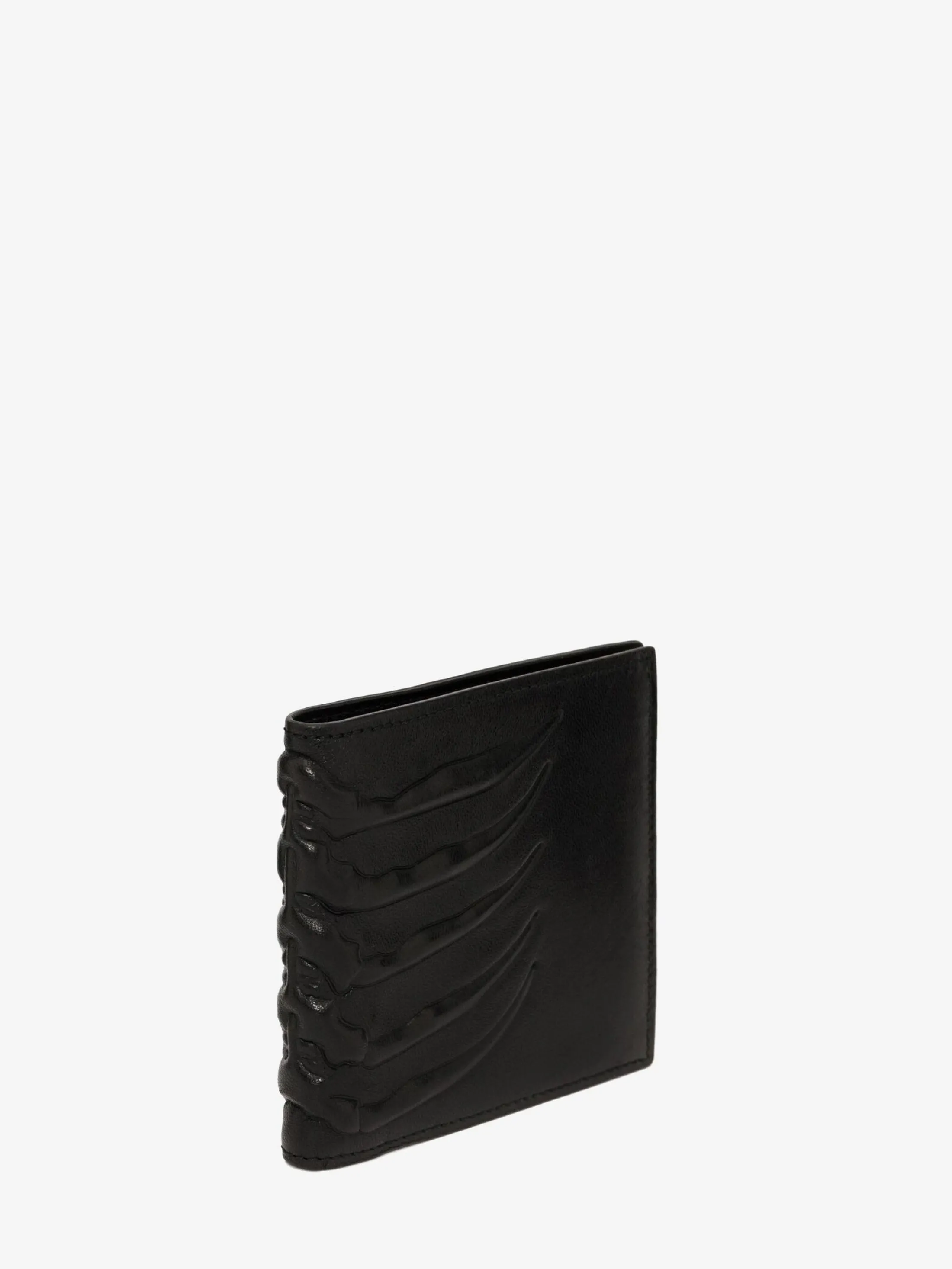 Cheap Alexander McQueen Men's Leather Billfold Wallet in Black