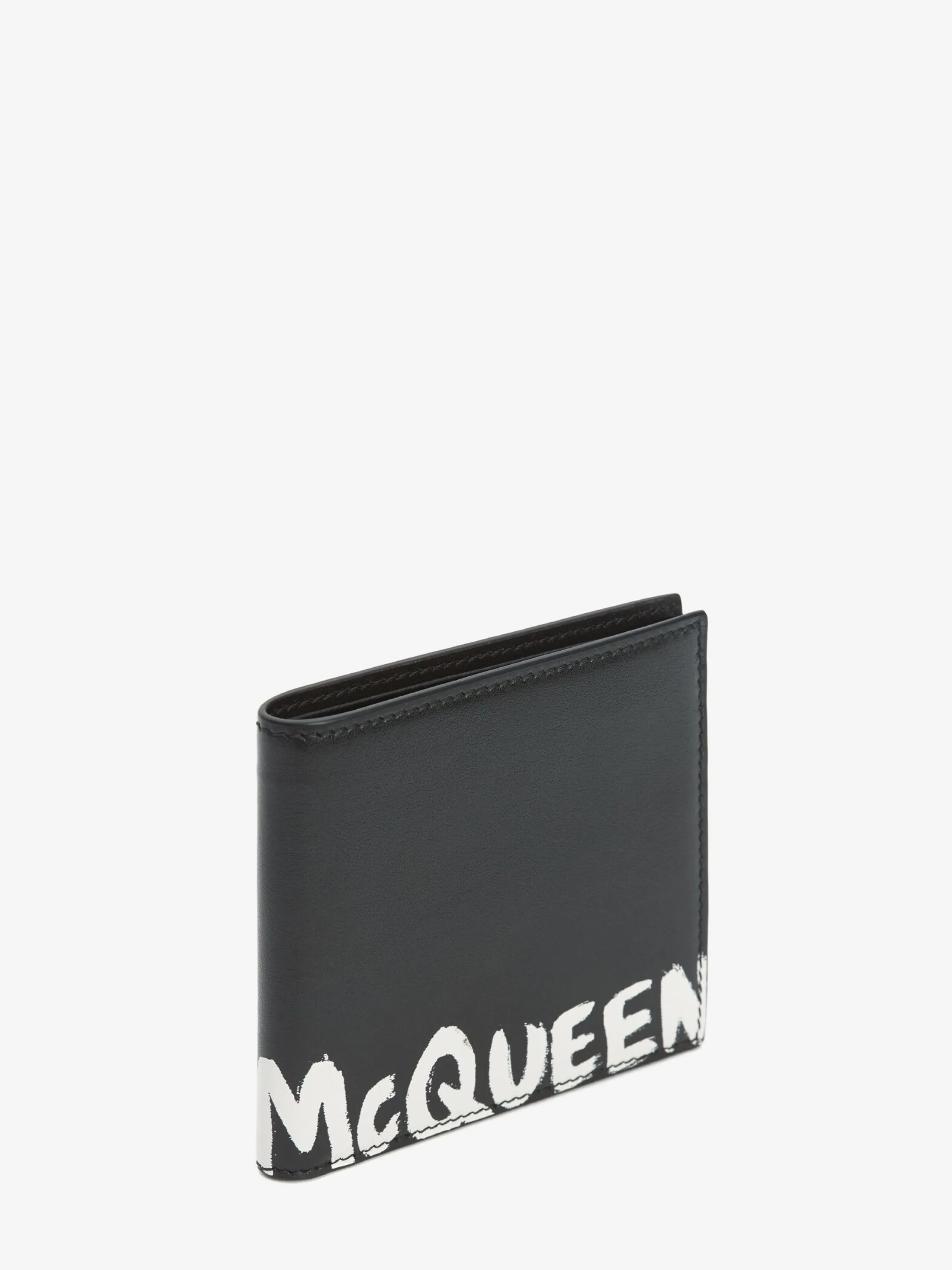 Outlet Alexander McQueen Men's McQueen Graffiti Billfold Wallet in Black/White