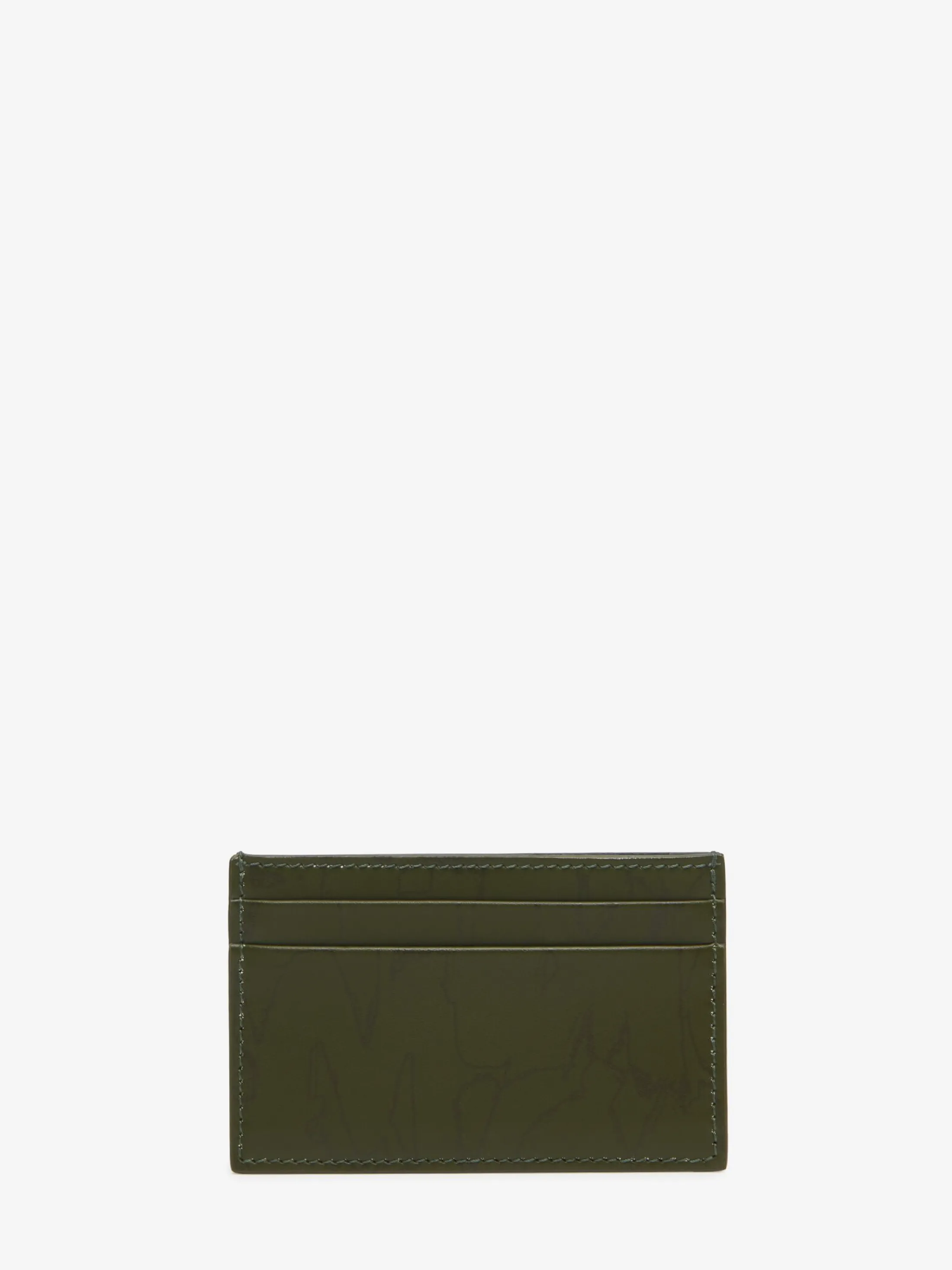 Cheap Alexander McQueen Men's McQueen Graffiti Card Holder in Khaki