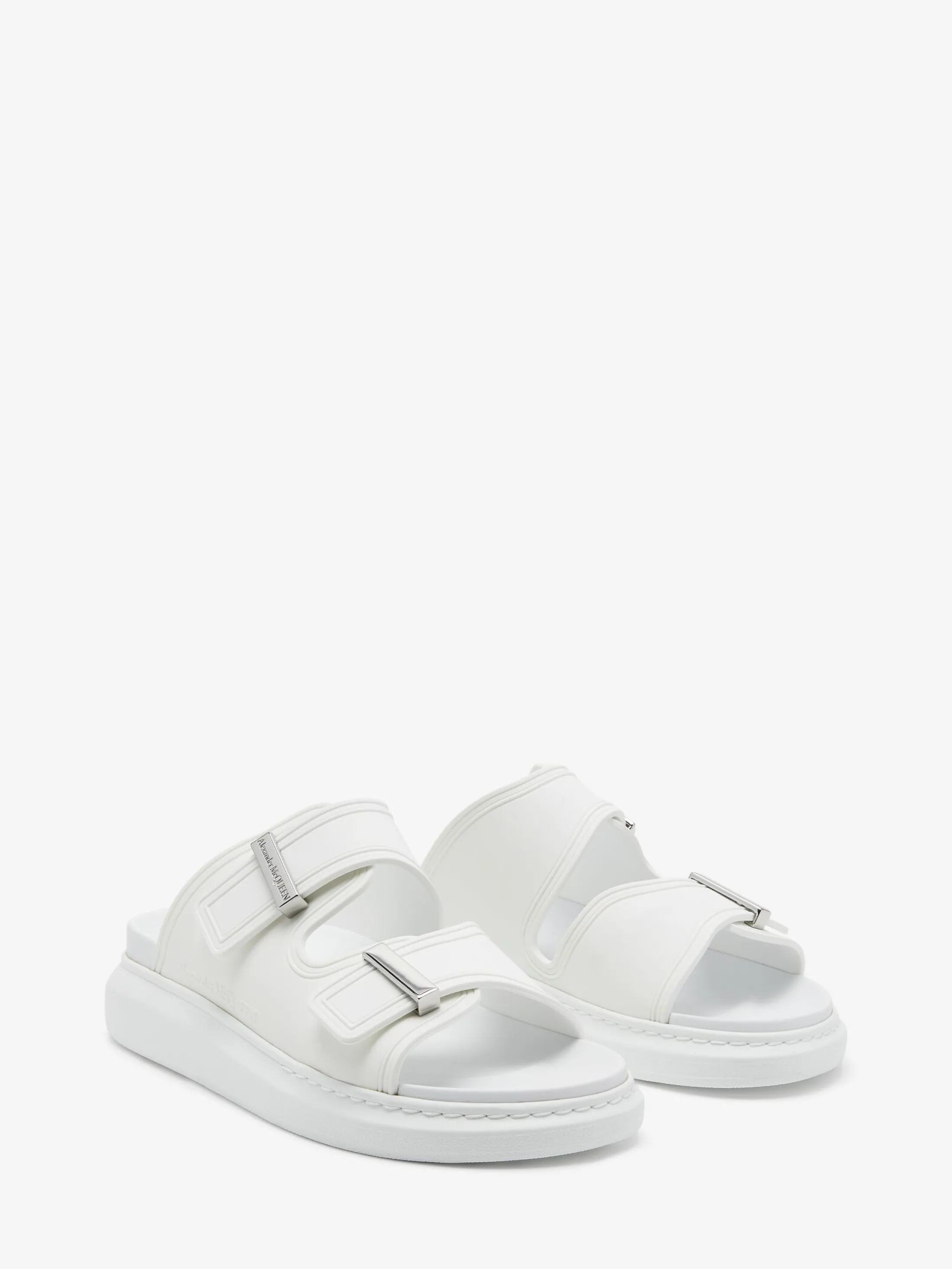 Online Alexander McQueen Men's Oversized Hybrid Slide in Ivory