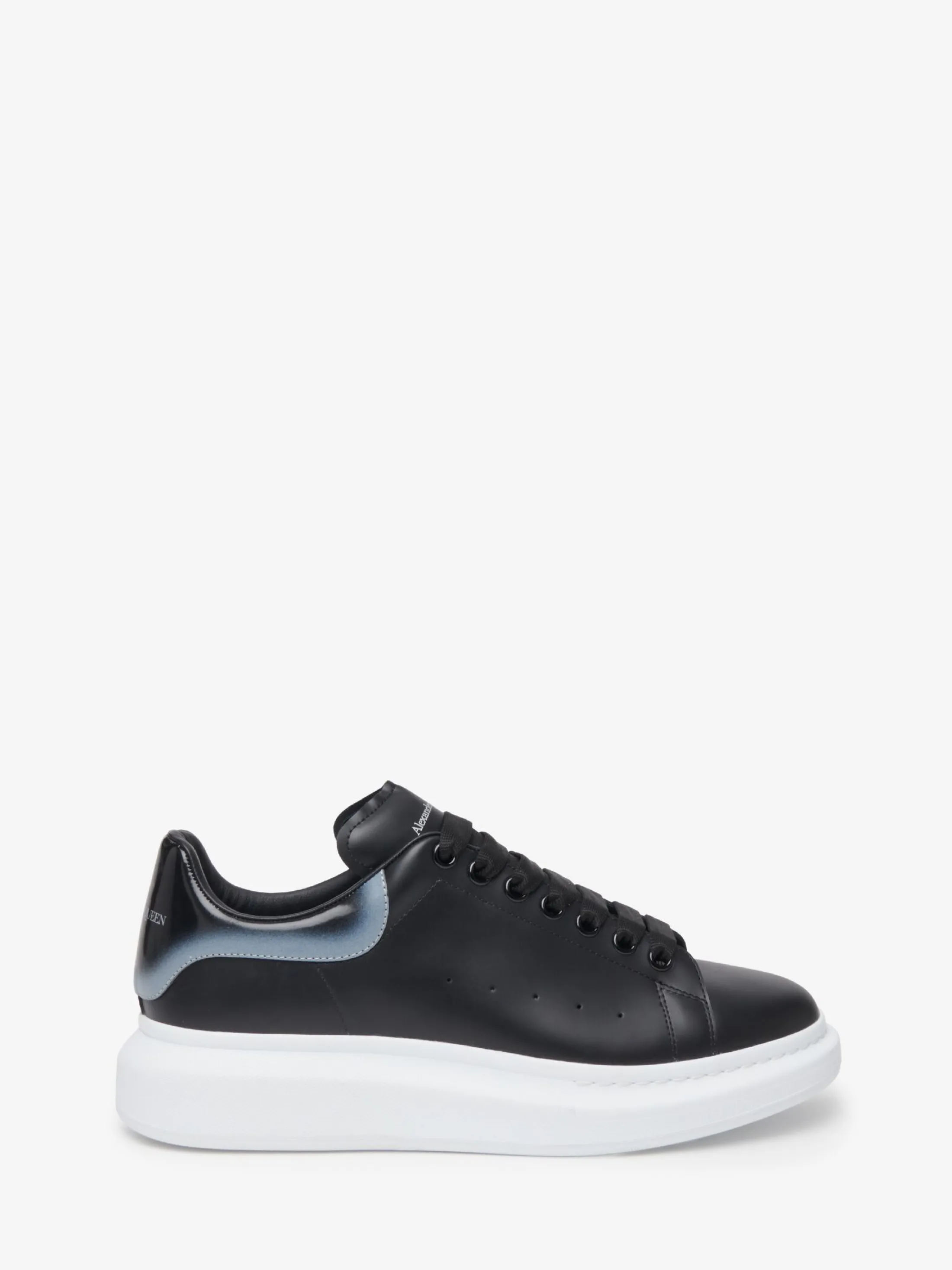 New Alexander McQueen Men's Oversized Sneaker in Black/Silver