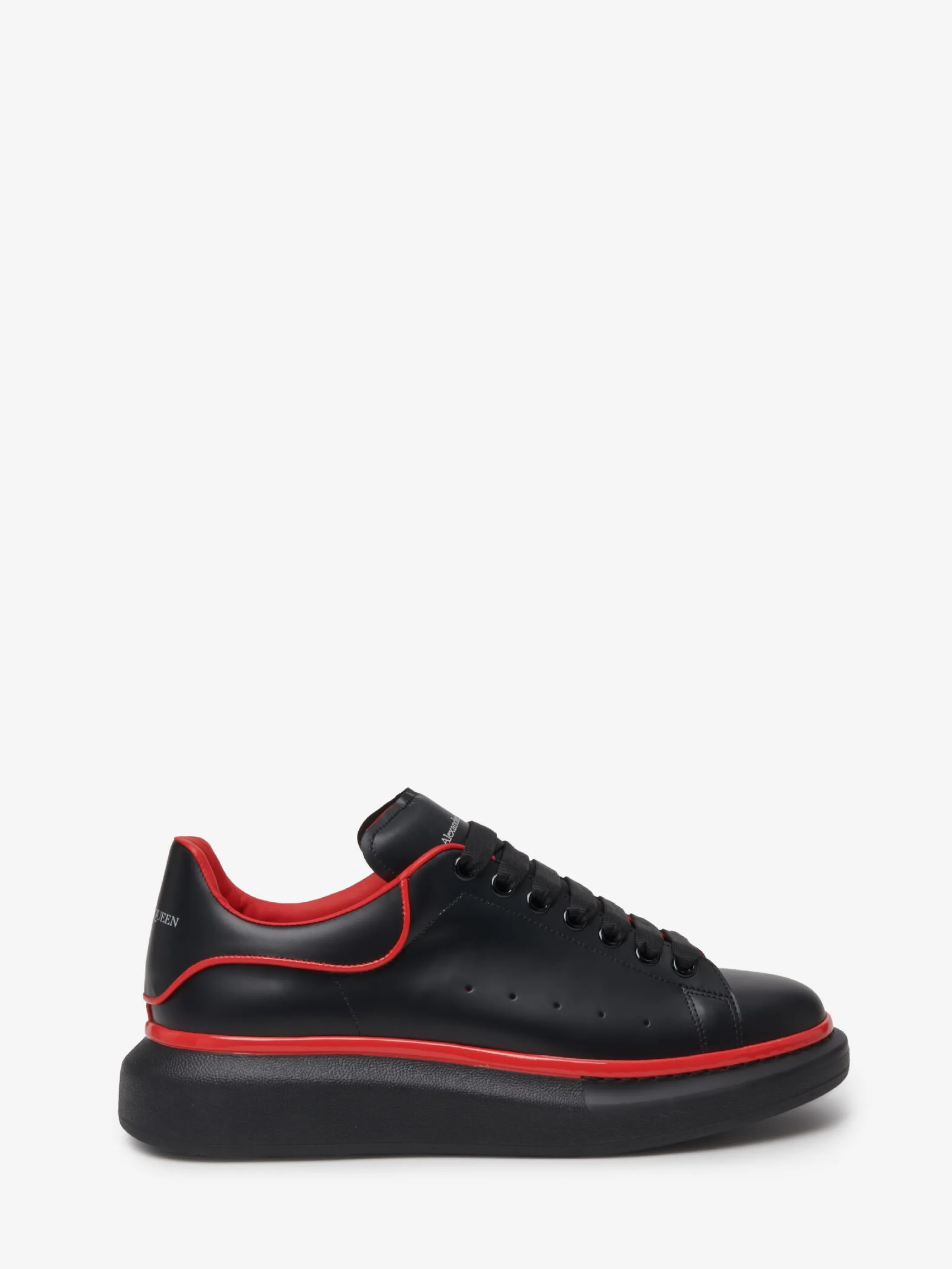 Clearance Alexander McQueen Men's Oversized Sneaker in Black/Tulip