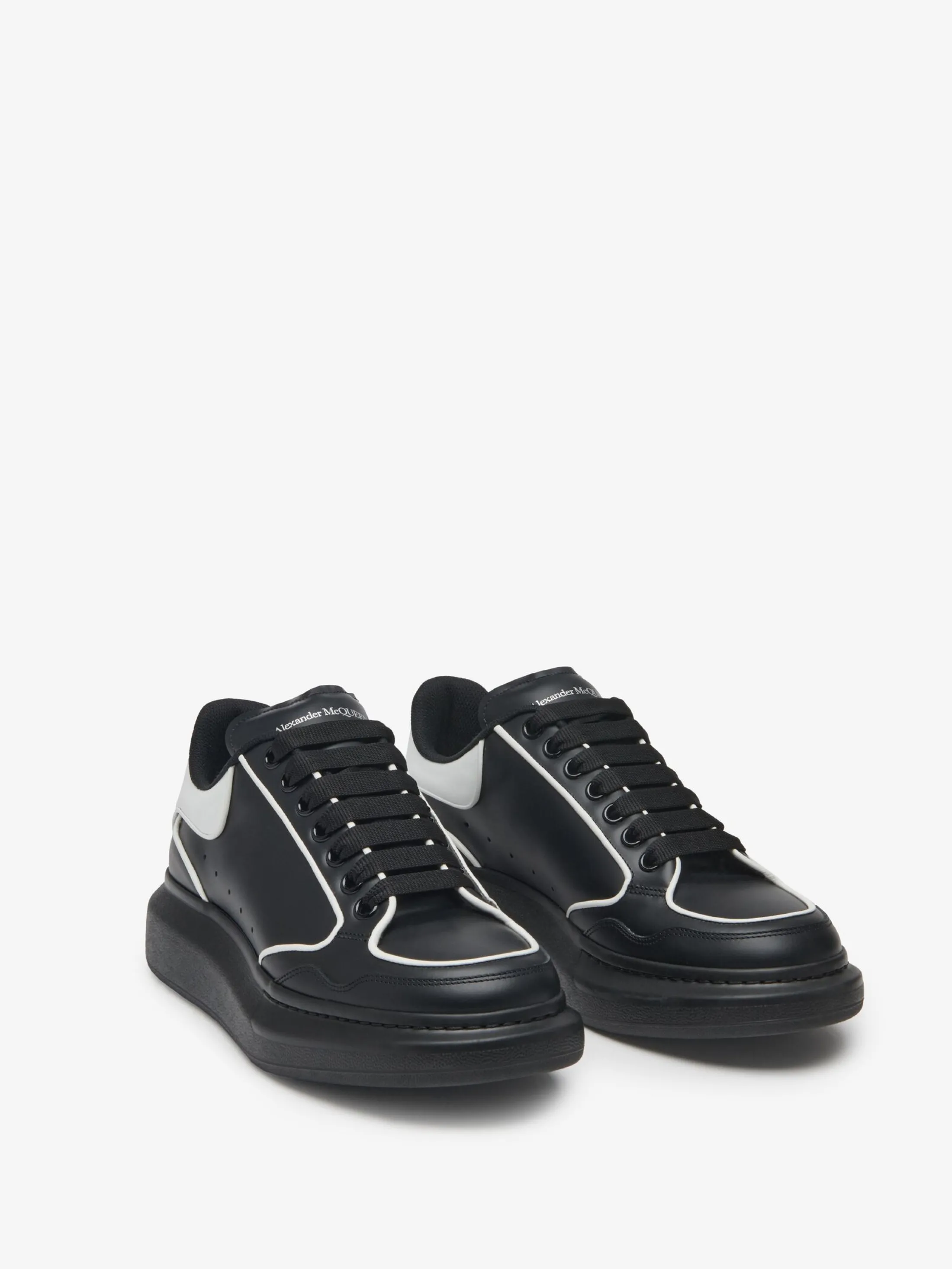 Cheap Alexander McQueen Men's Oversized Sneaker in Black/White