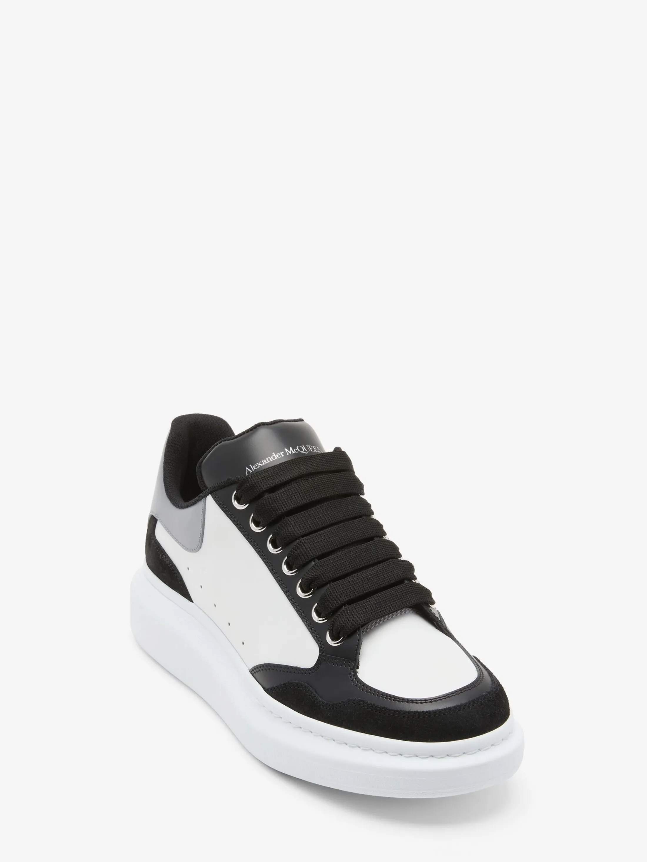 New Alexander McQueen Men's Oversized Sneaker in Black/White/Grey