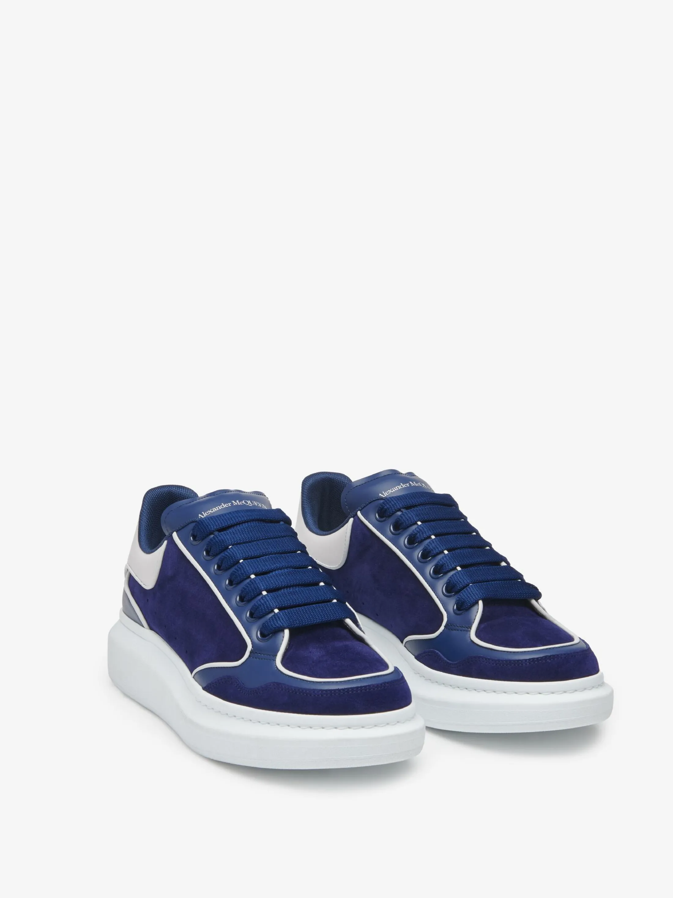 Flash Sale Alexander McQueen Men's Oversized Sneaker in Indigo/Ice Grey