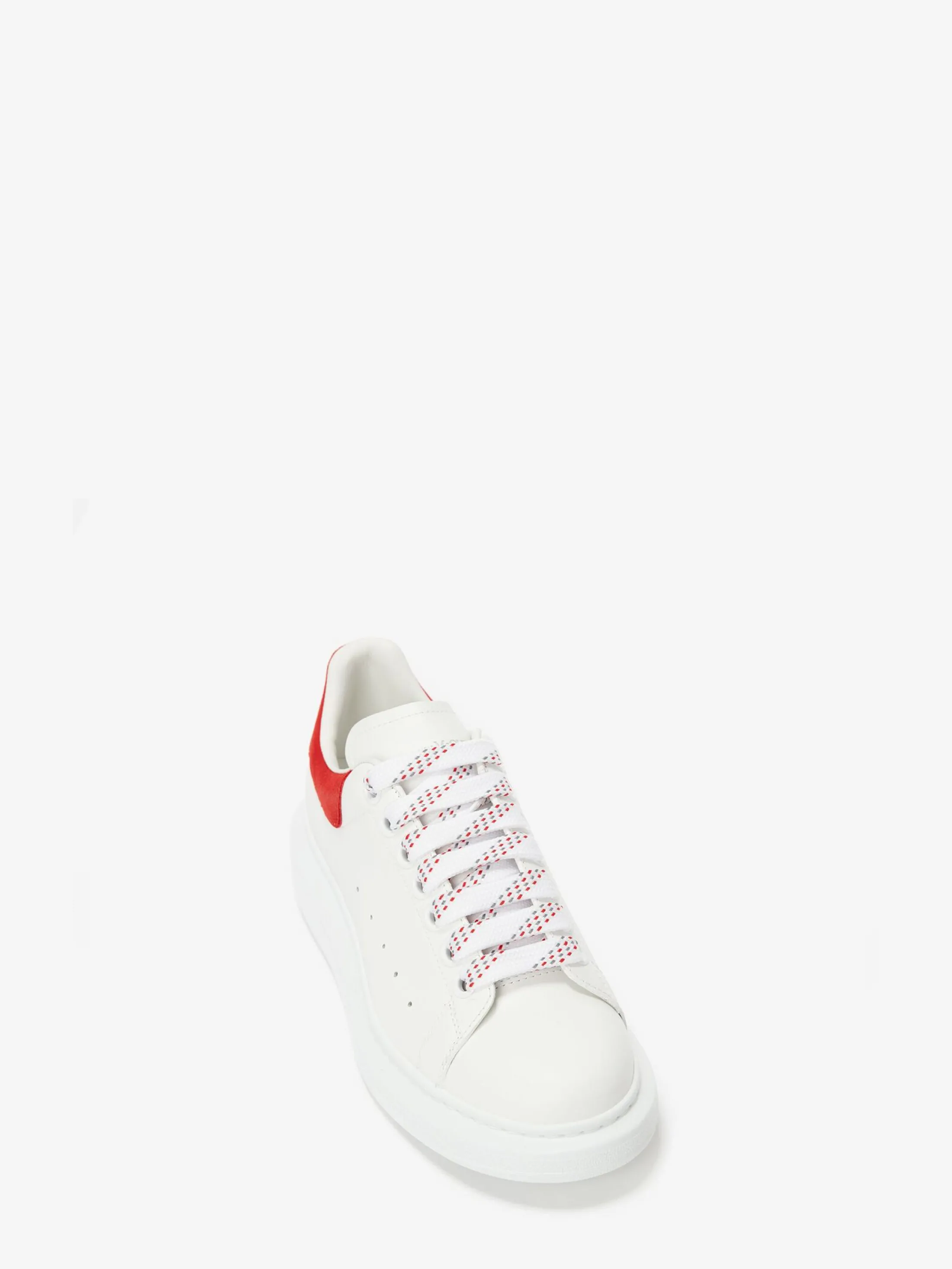 Best Alexander McQueen Men's Oversized Sneaker in White/Lust Red