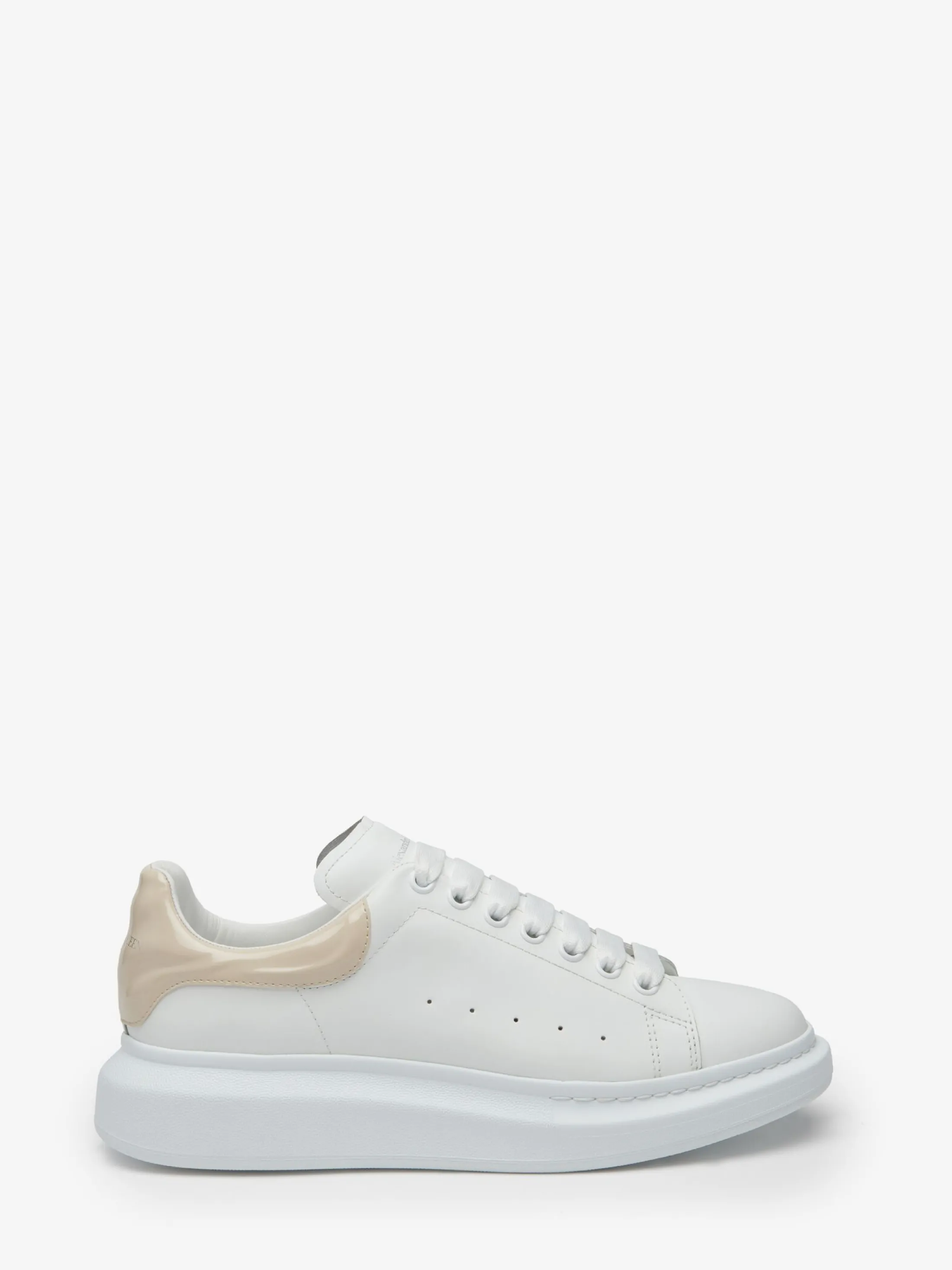 Cheap Alexander McQueen Men's Oversized Sneaker in White/Oyster