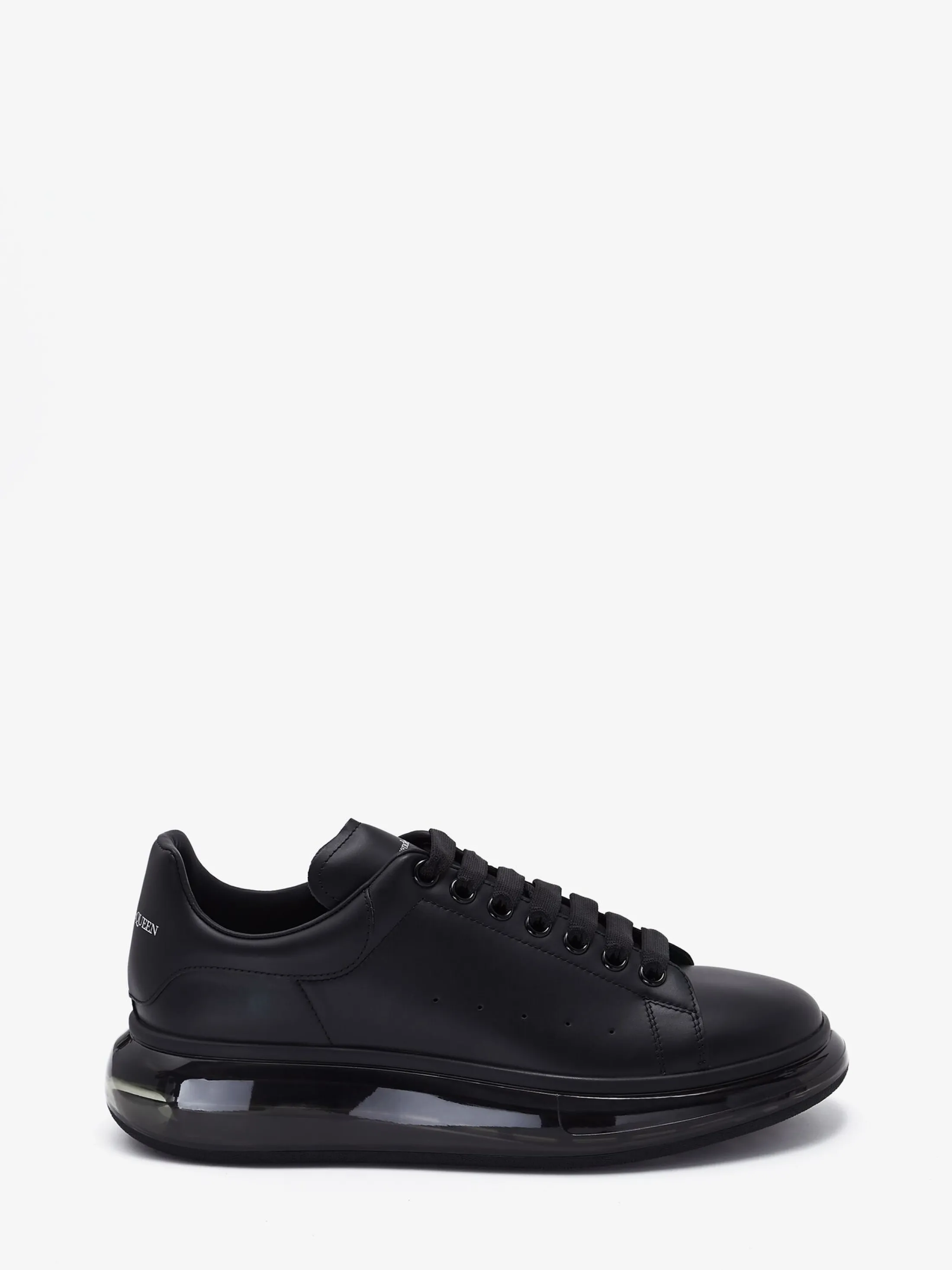 Online Alexander McQueen Men's Oversized Transparent Sole Sneaker in Black