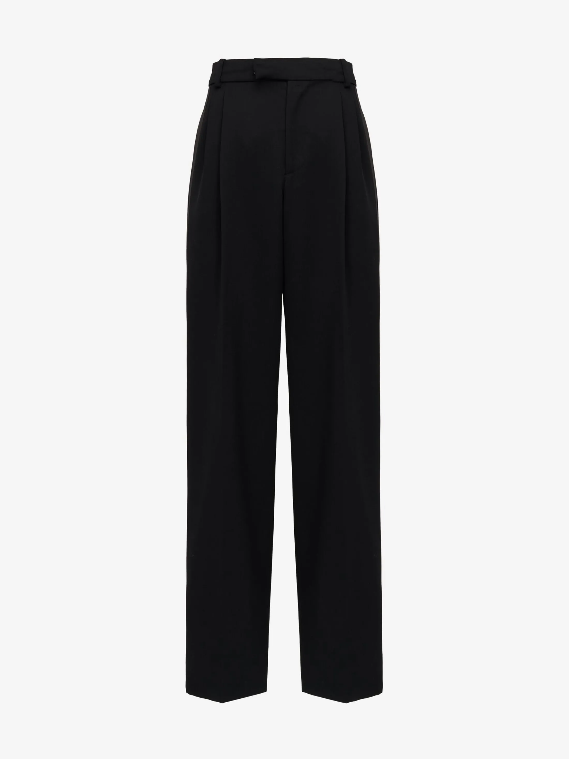 Hot Alexander McQueen Men's Pleated Baggy Trousers in Black