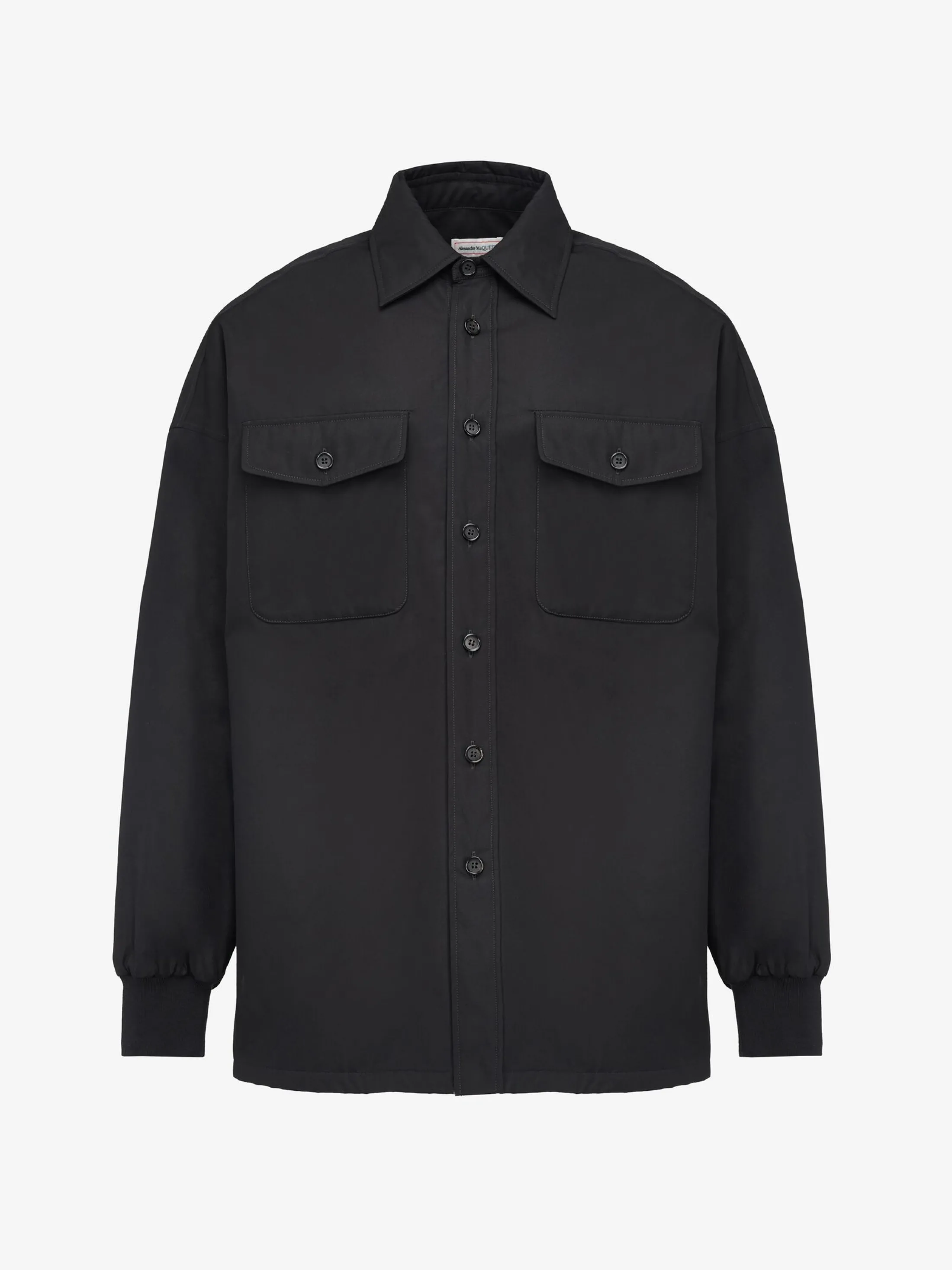 Clearance Alexander McQueen Men's Seal Logo Shirt in Black