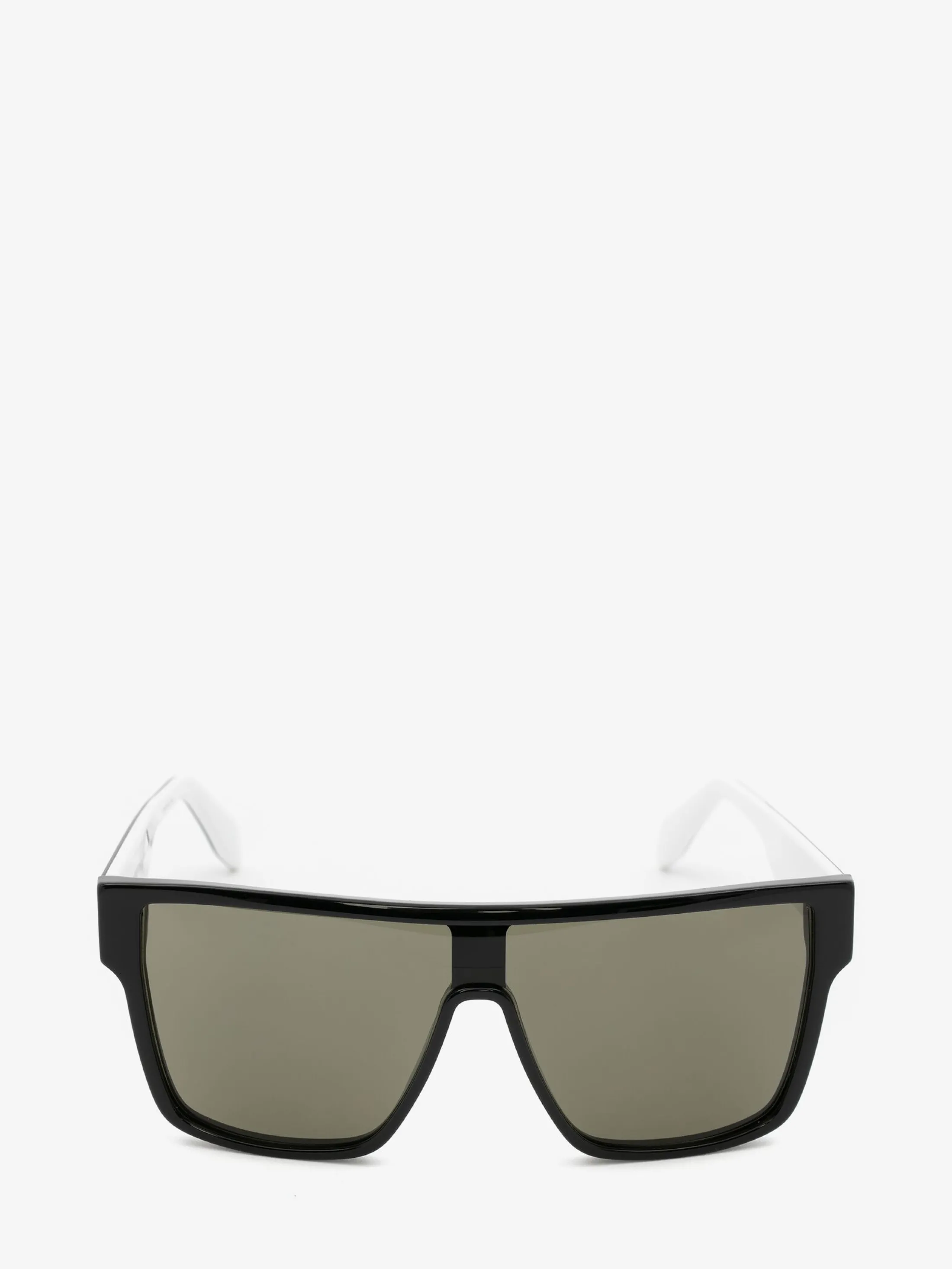 Outlet Alexander McQueen Men's Selvedge Oversized Mask Sunglasses in Black