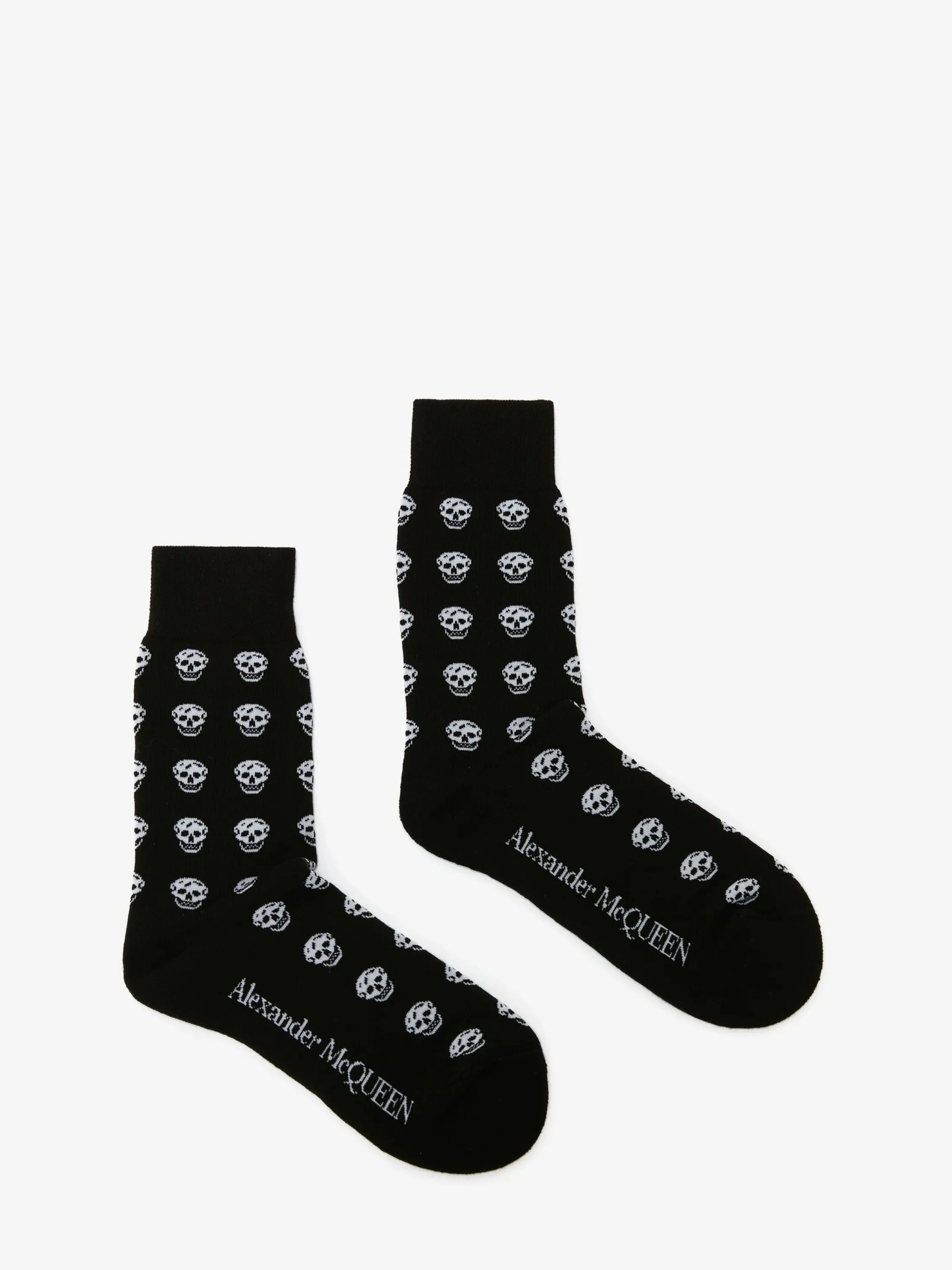 Best Alexander McQueen Men's Short Skull Socks in Black