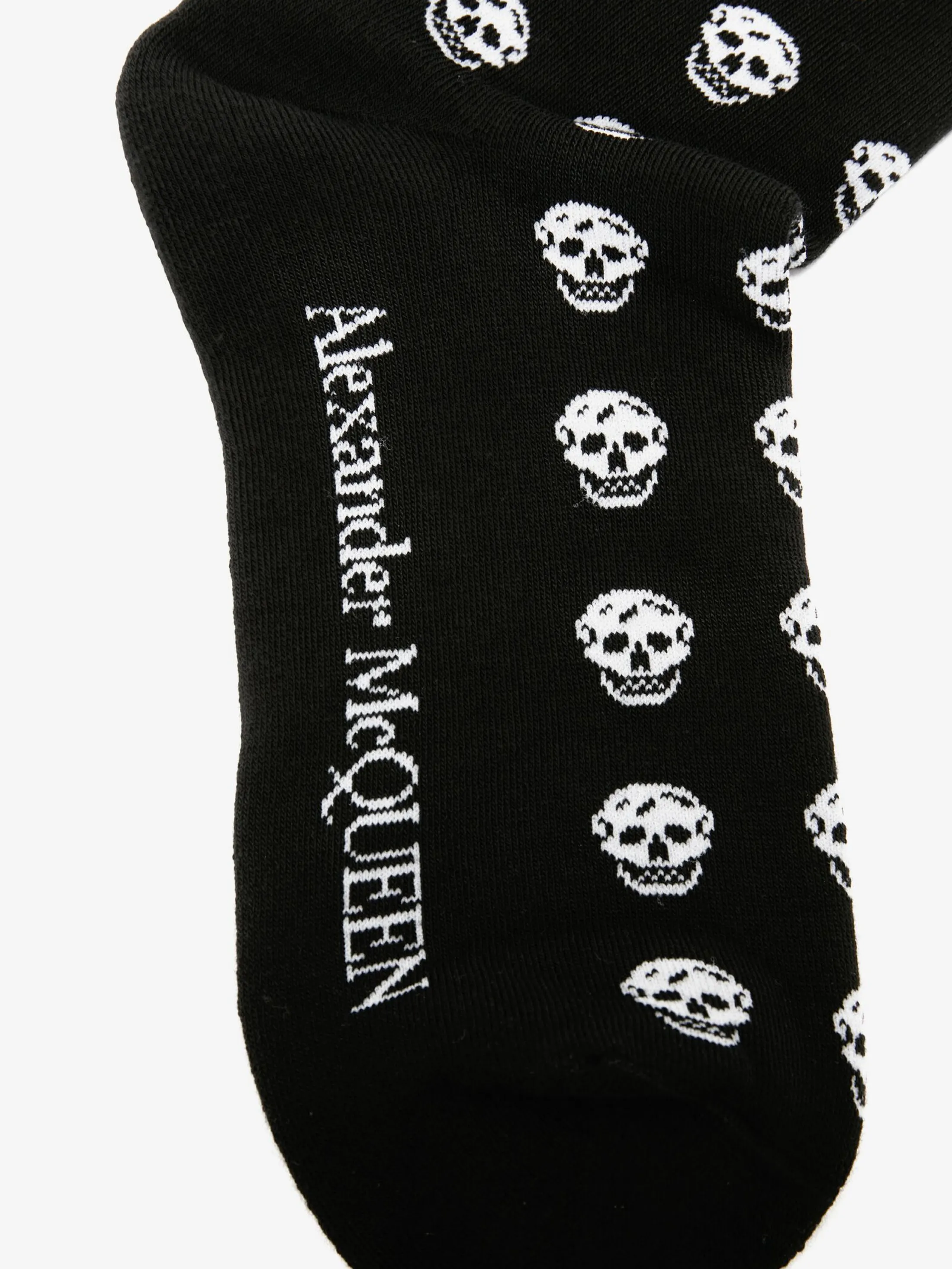 Best Alexander McQueen Men's Short Skull Socks in Black