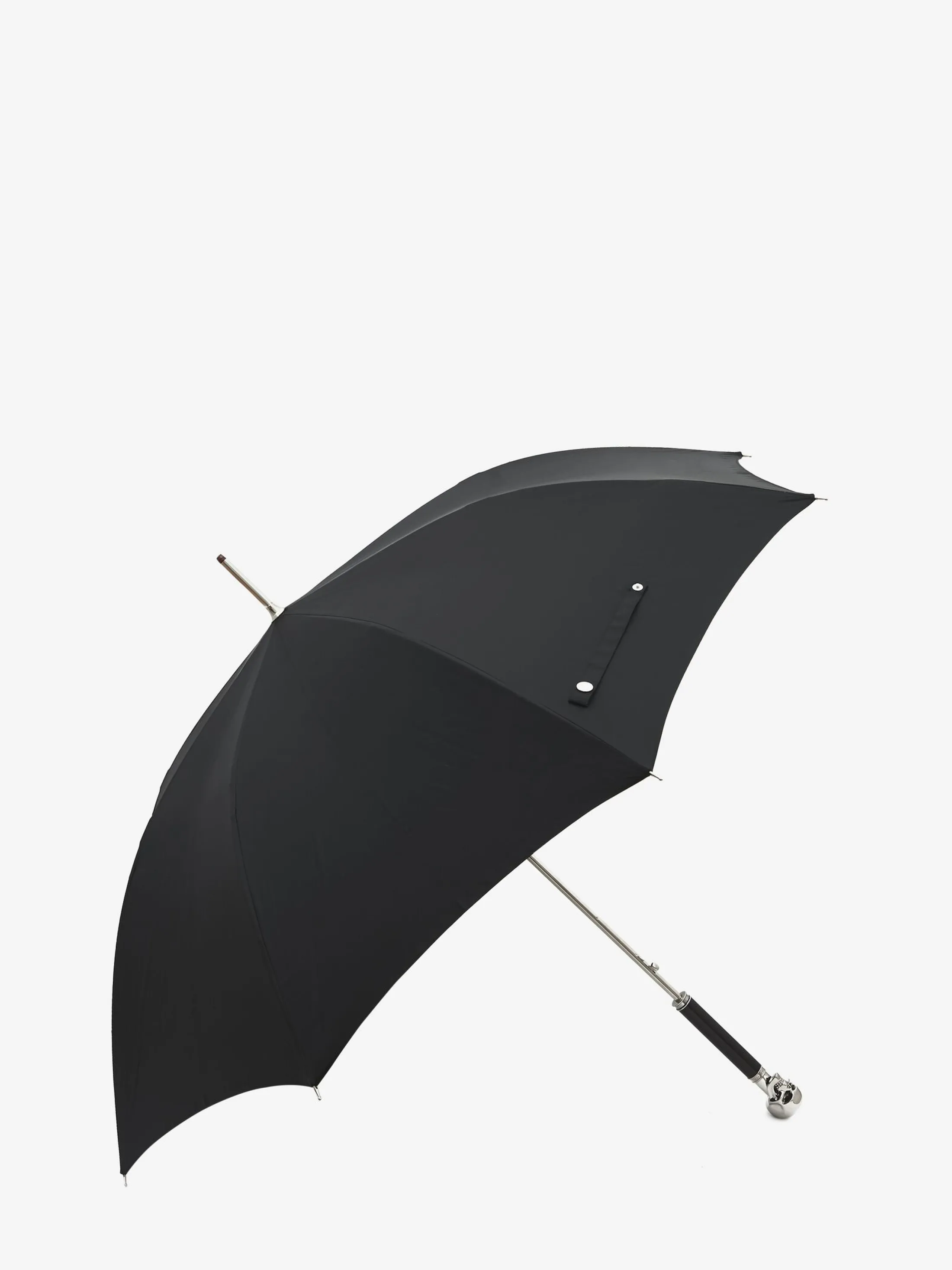 Best Alexander McQueen Men's Skull Long Umbrella in Black