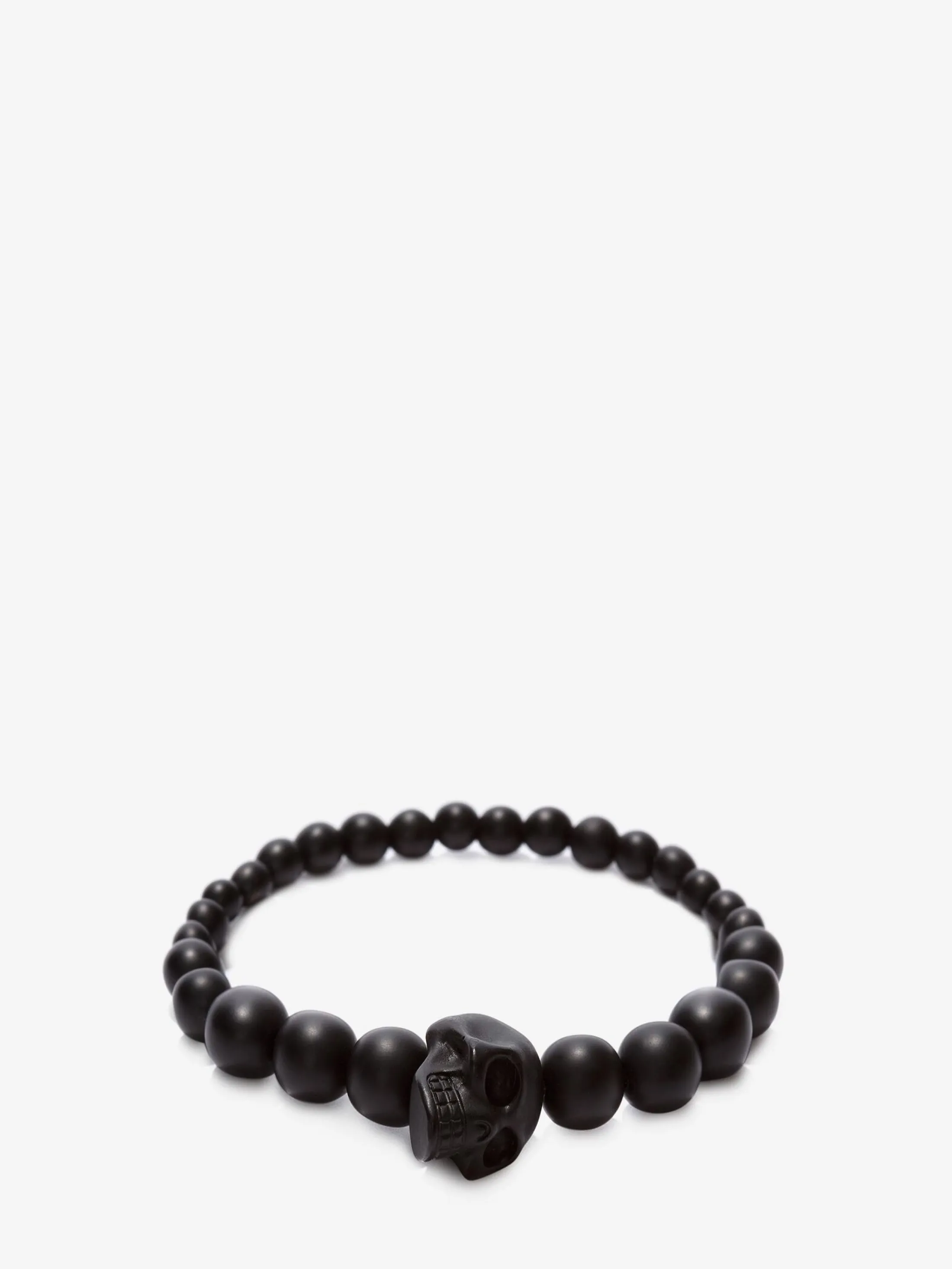 Outlet Alexander McQueen Men's Skull Multi Beaded Bracelet in Black