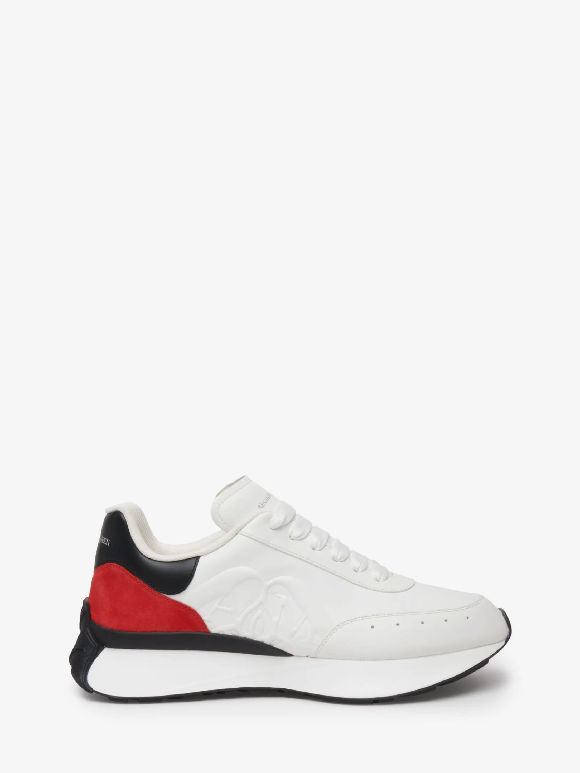 Clearance Alexander McQueen Men's Sprint Runner in Black/Tulip