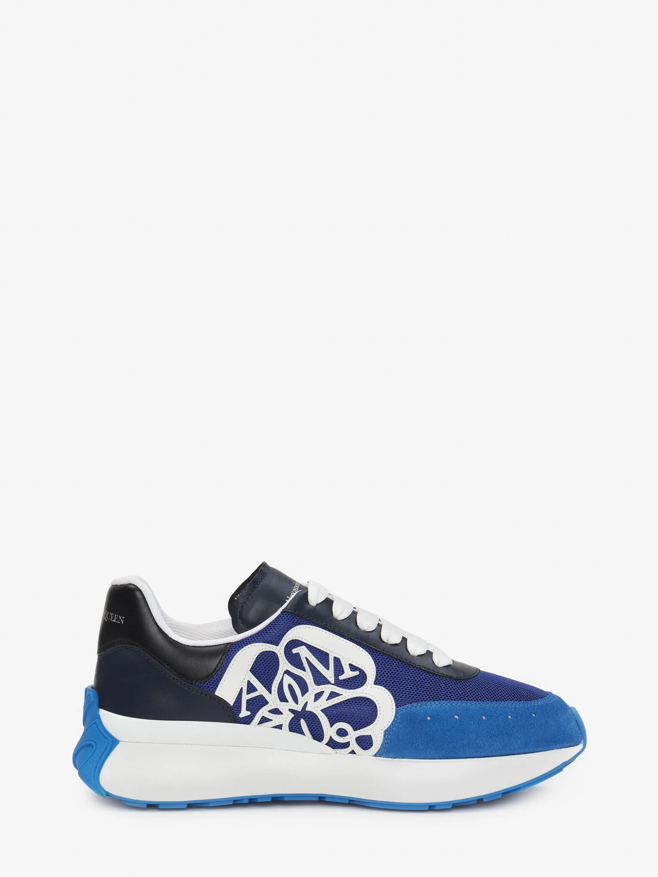 Flash Sale Alexander McQueen Men's Sprint Runner in Ocean/Navy/Black