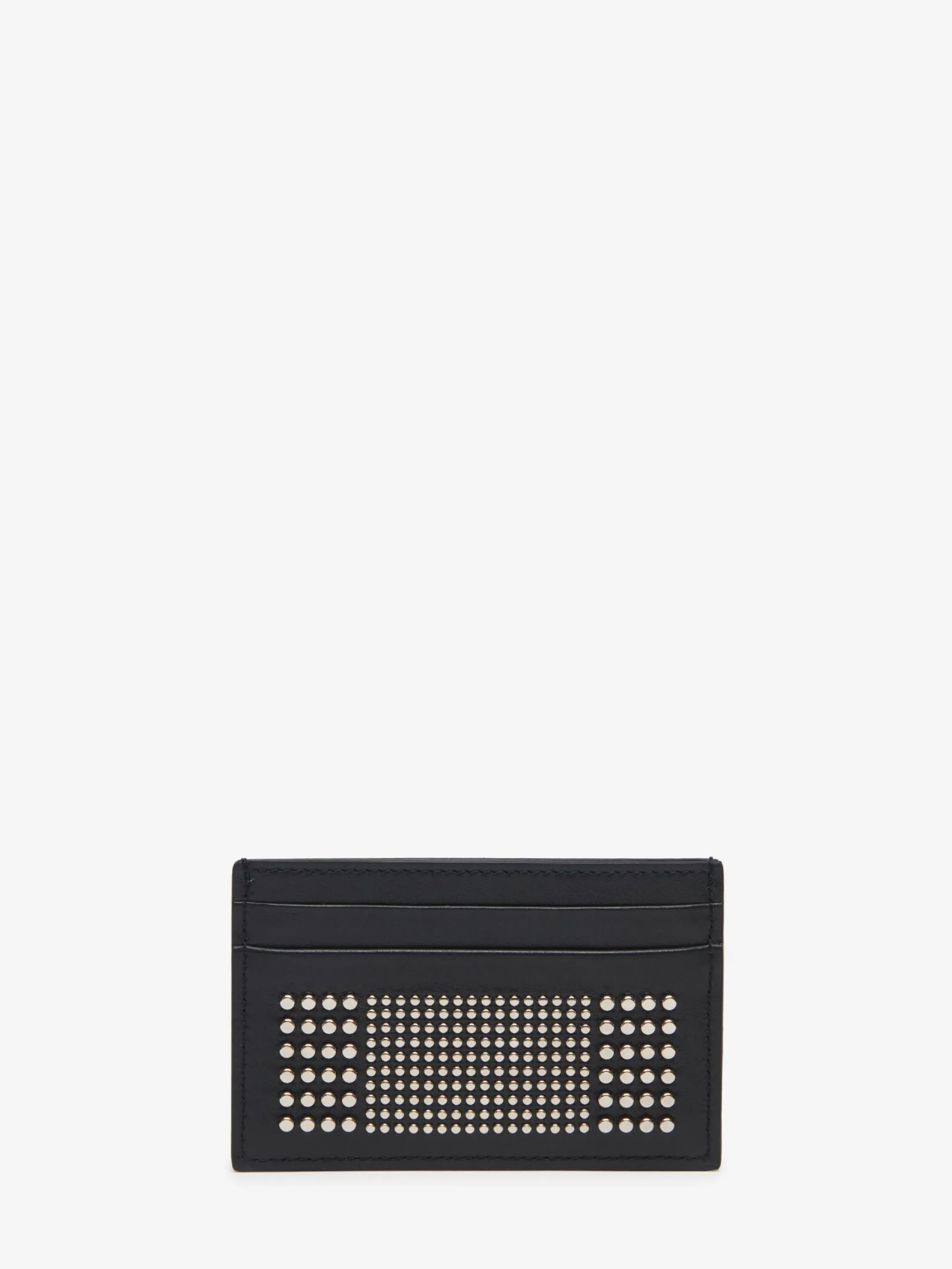 Outlet Alexander McQueen Men's Studded Card Holder in Black