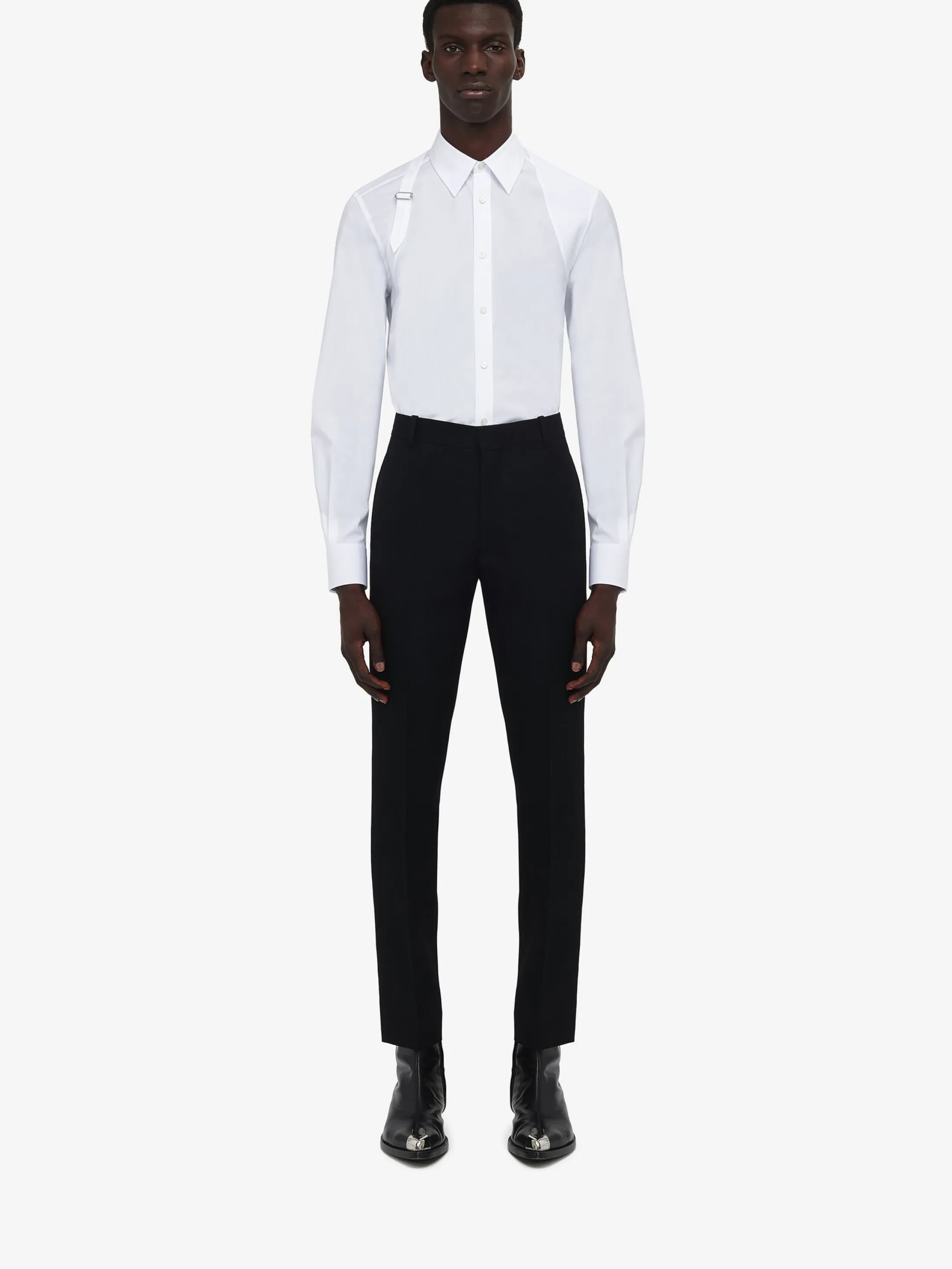 Flash Sale Alexander McQueen Men's Tailored Cigarette Trousers in Black