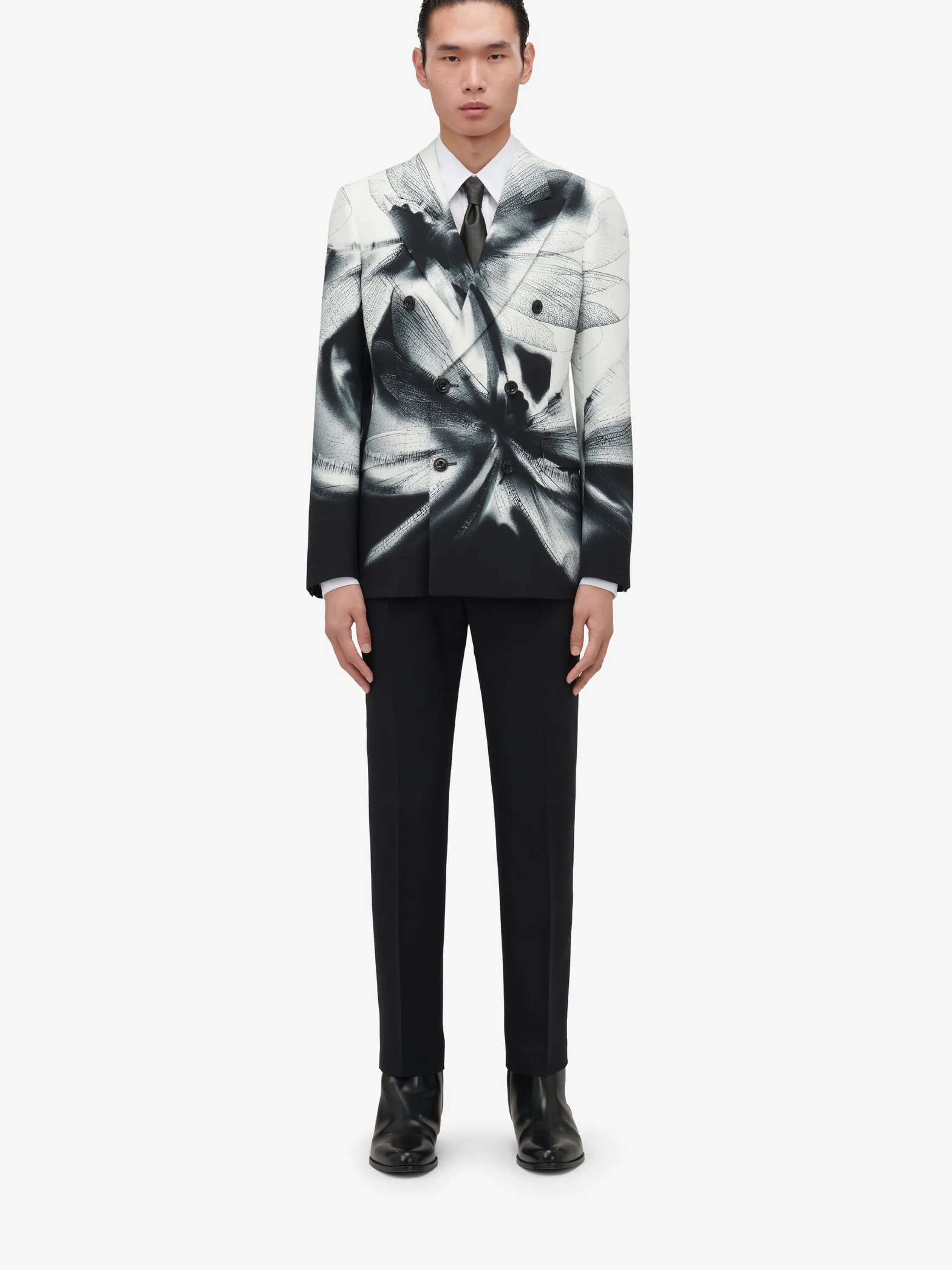 Shop Alexander McQueen Men's Tailored Cigarette Trousers in Black