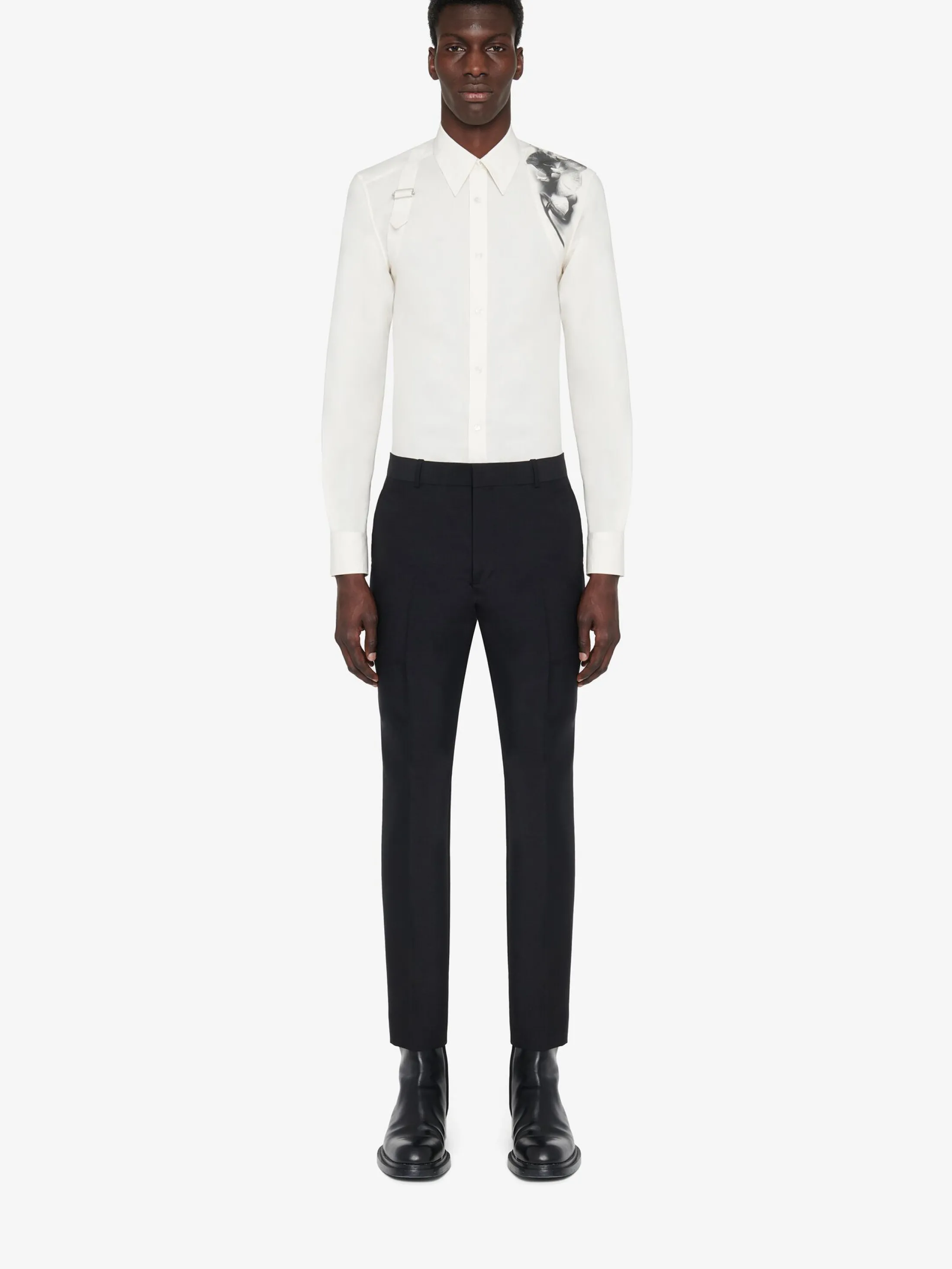 Flash Sale Alexander McQueen Men's Tailored Cigarette Trousers in Black