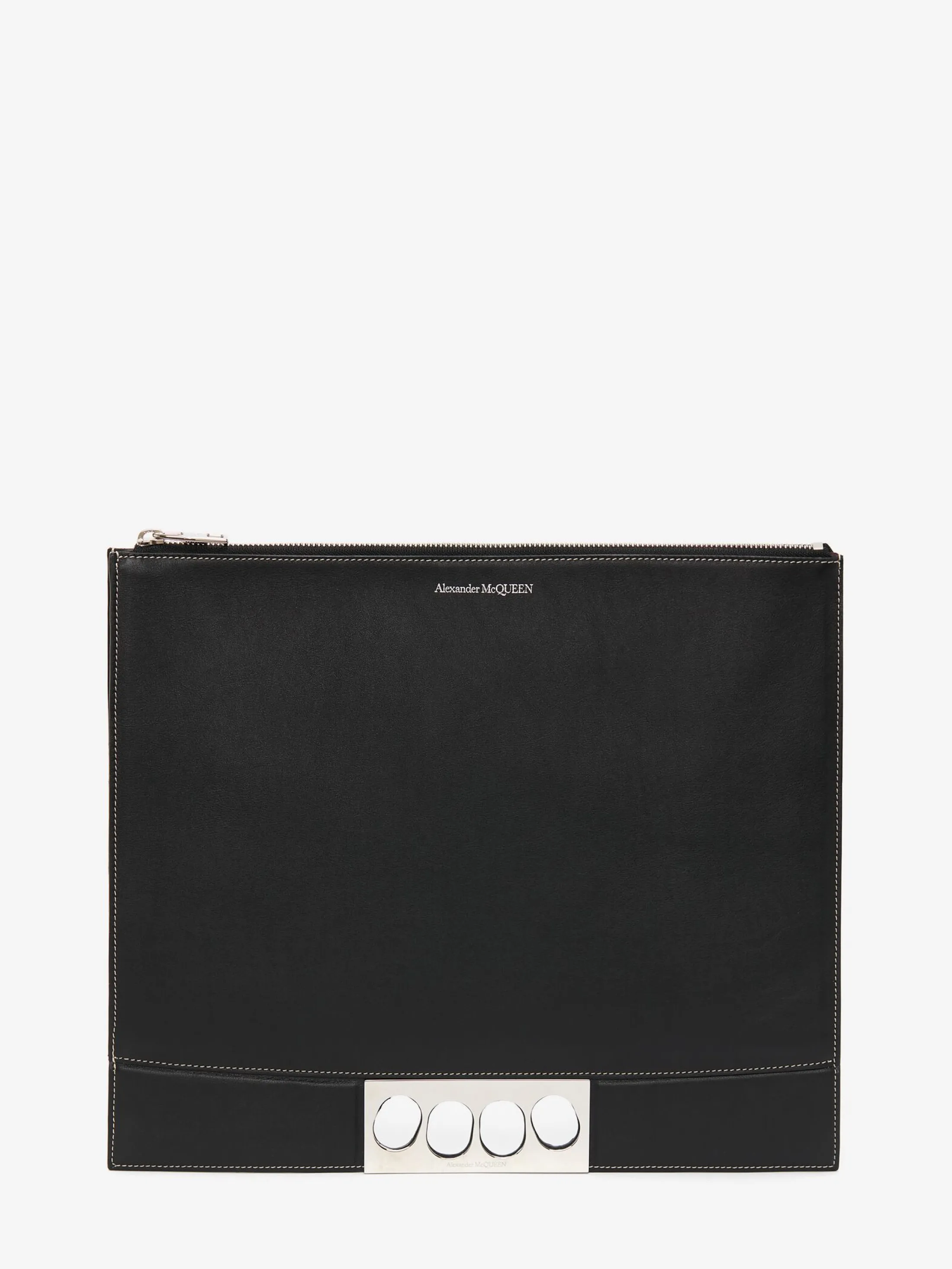 Cheap Alexander McQueen Men's The Grip Zip Pouch in Black