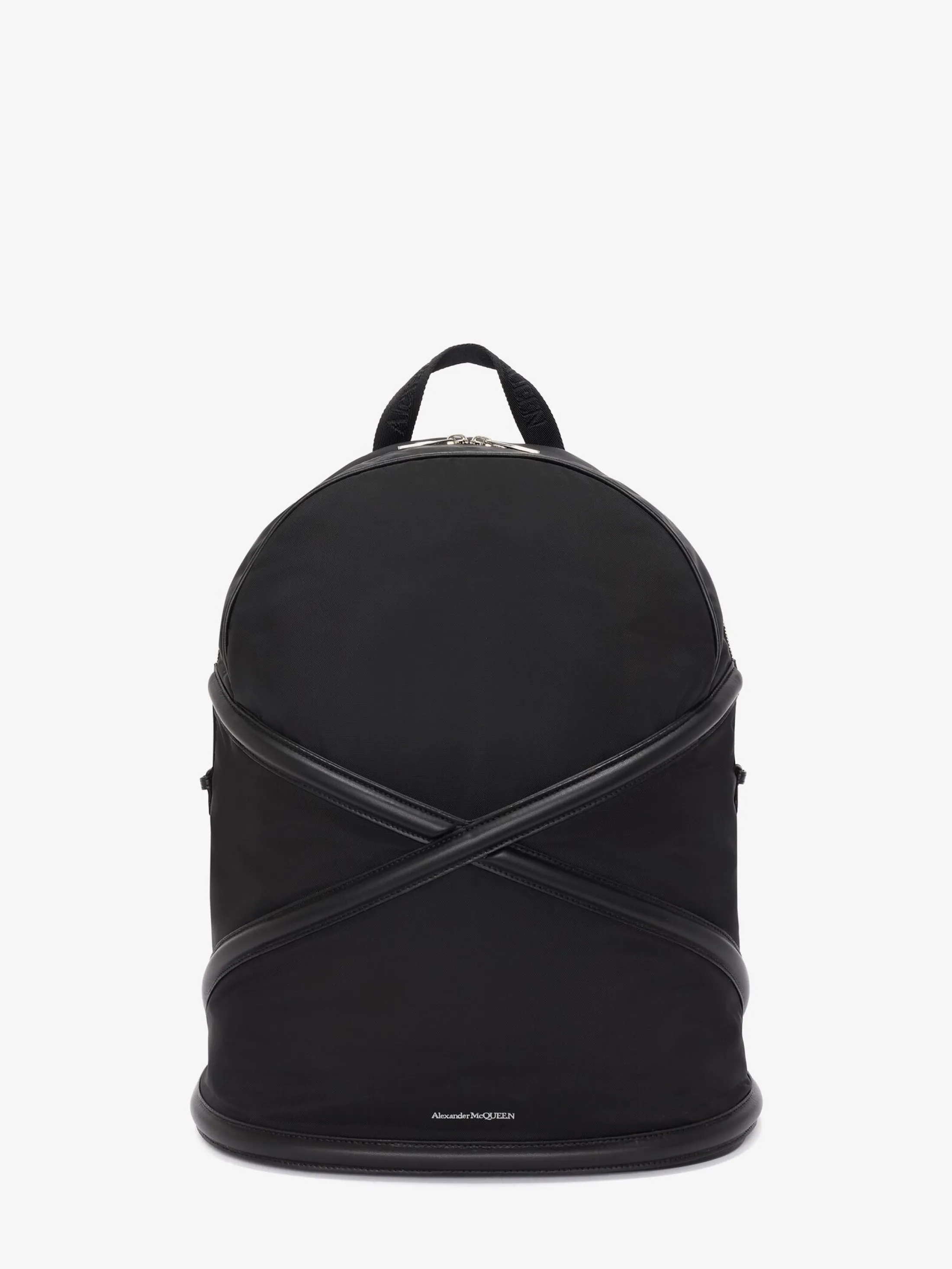 Shop Alexander McQueen Men's The Harness Backpack in Black