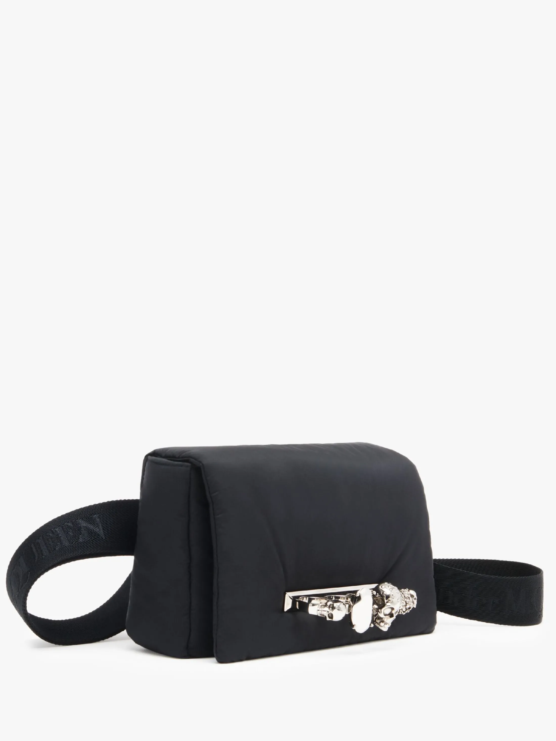 New Alexander McQueen Men's The Puffy Knuckle Bum Bag in Black