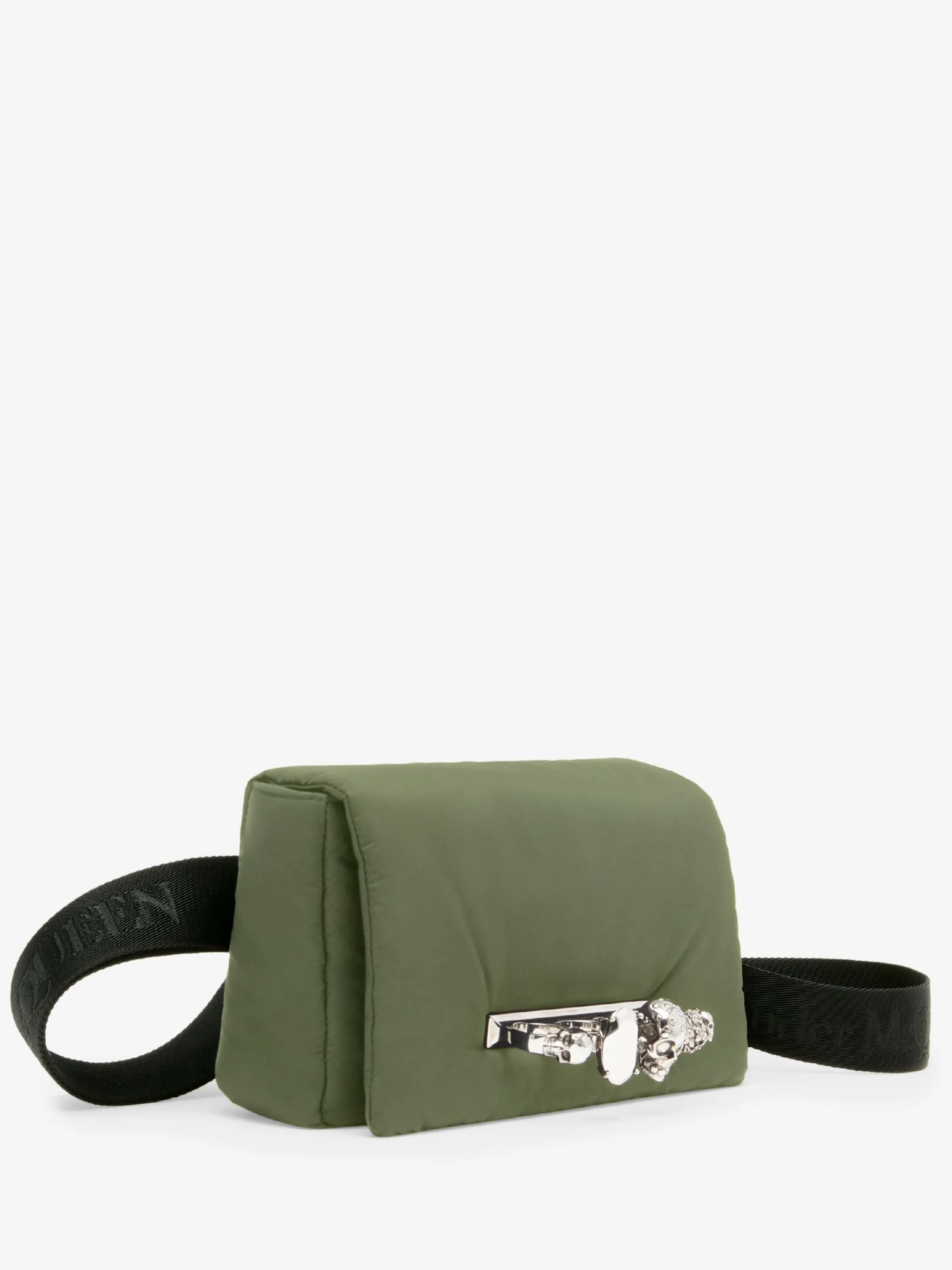 Best Alexander McQueen Men's The Puffy Knuckle Bum Bag in Khaki/Black