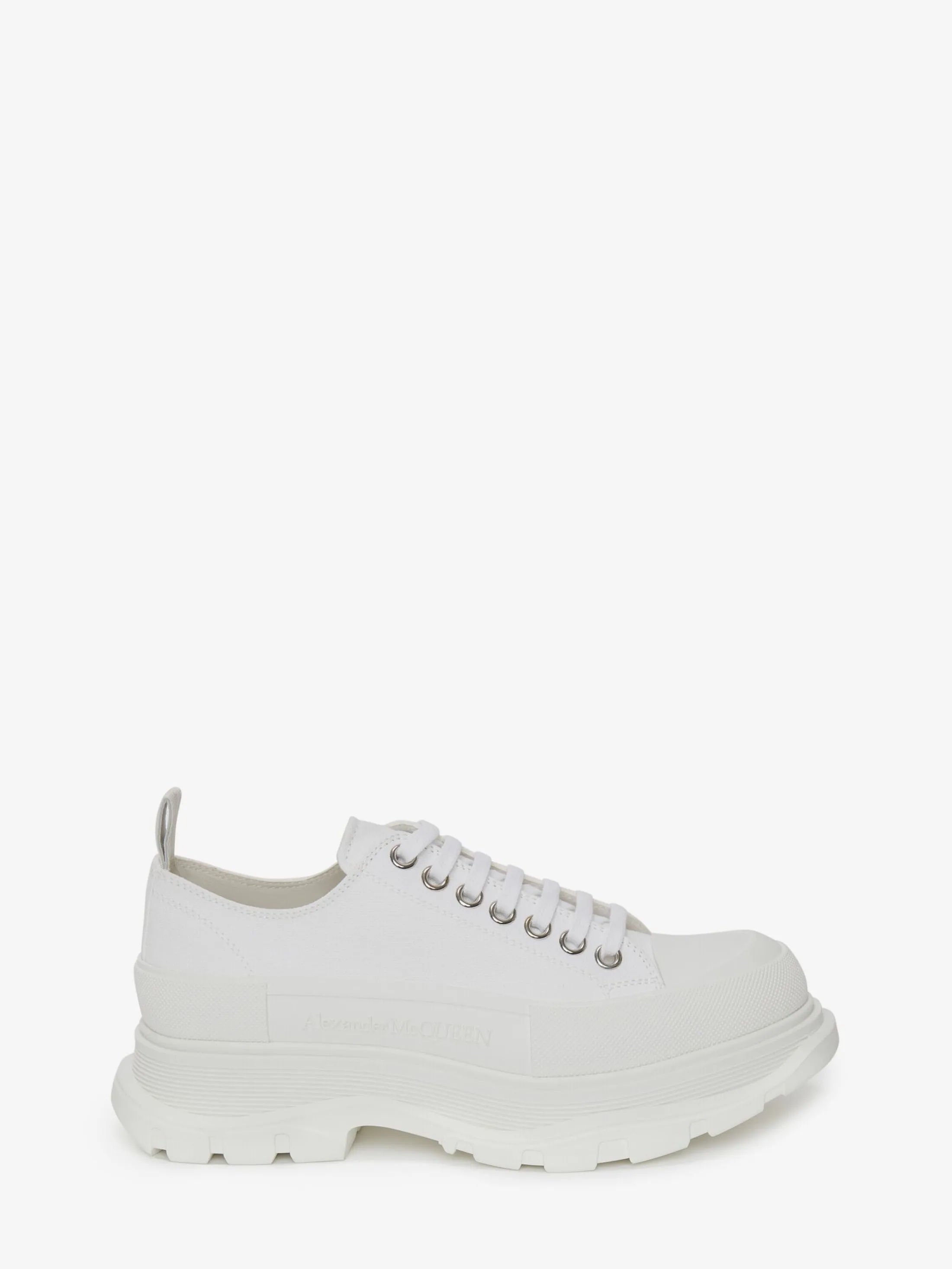 Cheap Alexander McQueen Men's Tread Slick Lace Up in White