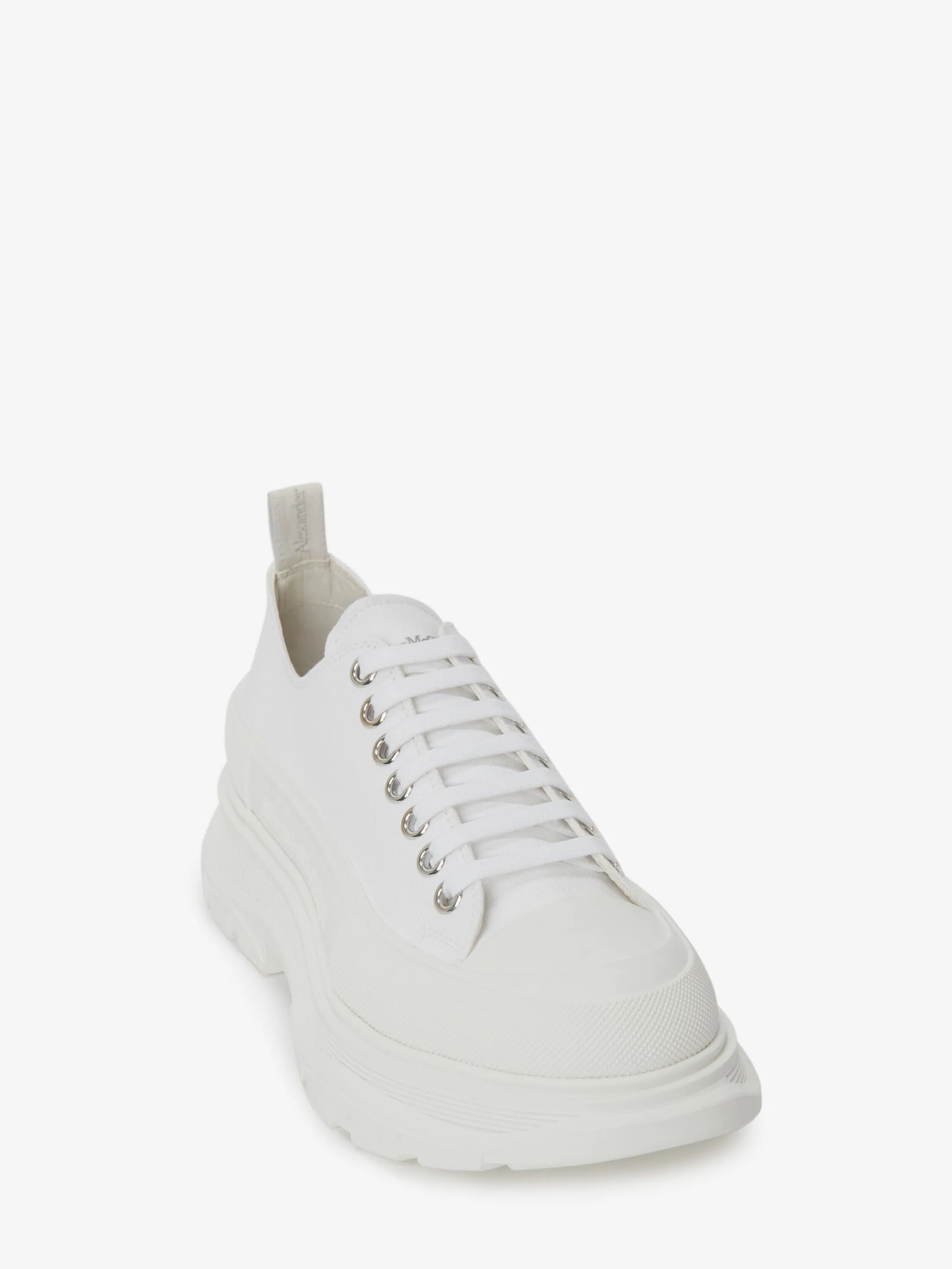 Cheap Alexander McQueen Men's Tread Slick Lace Up in White