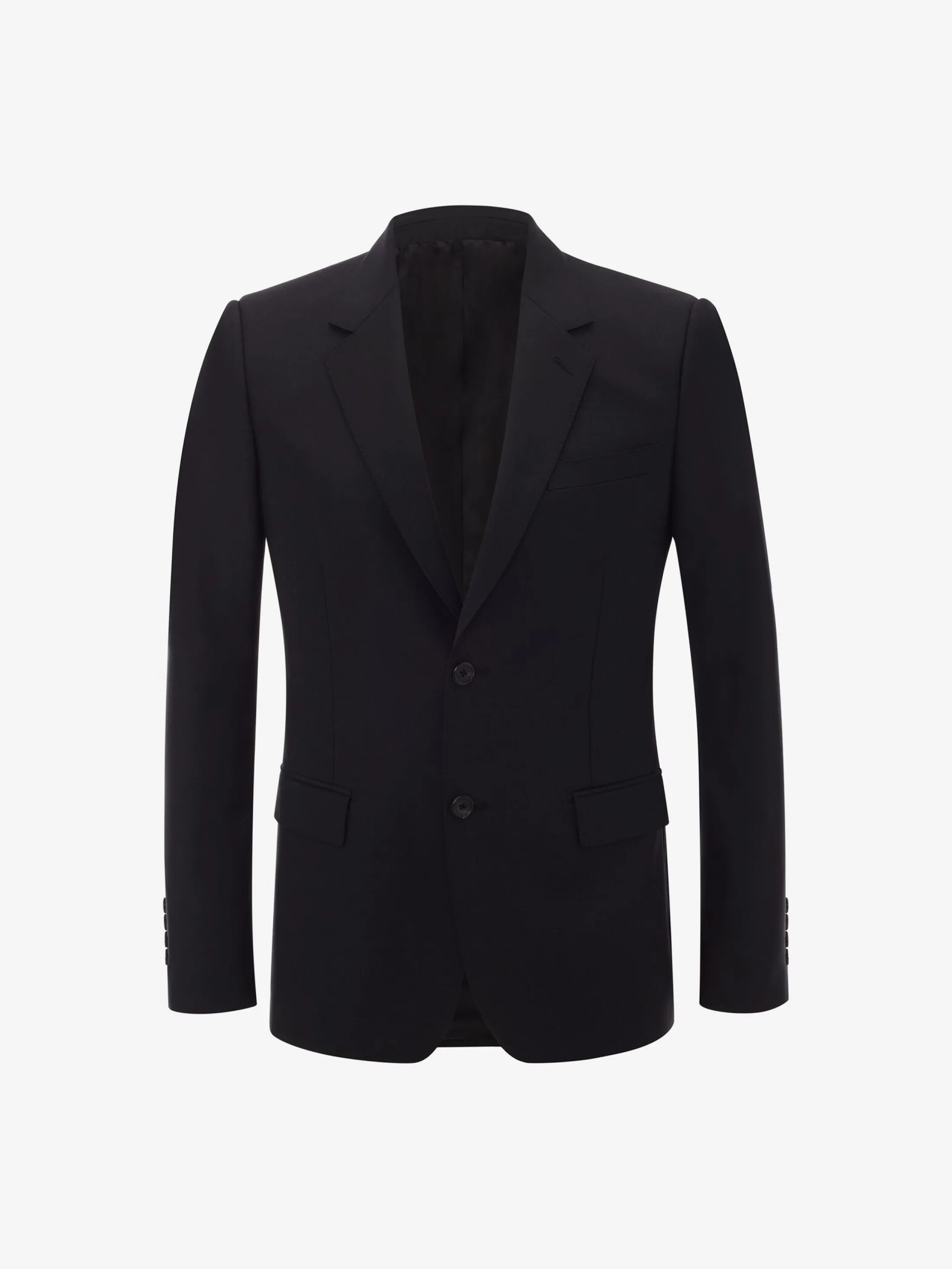 Fashion Alexander McQueen Men's Wool Mohair Jacket in Black