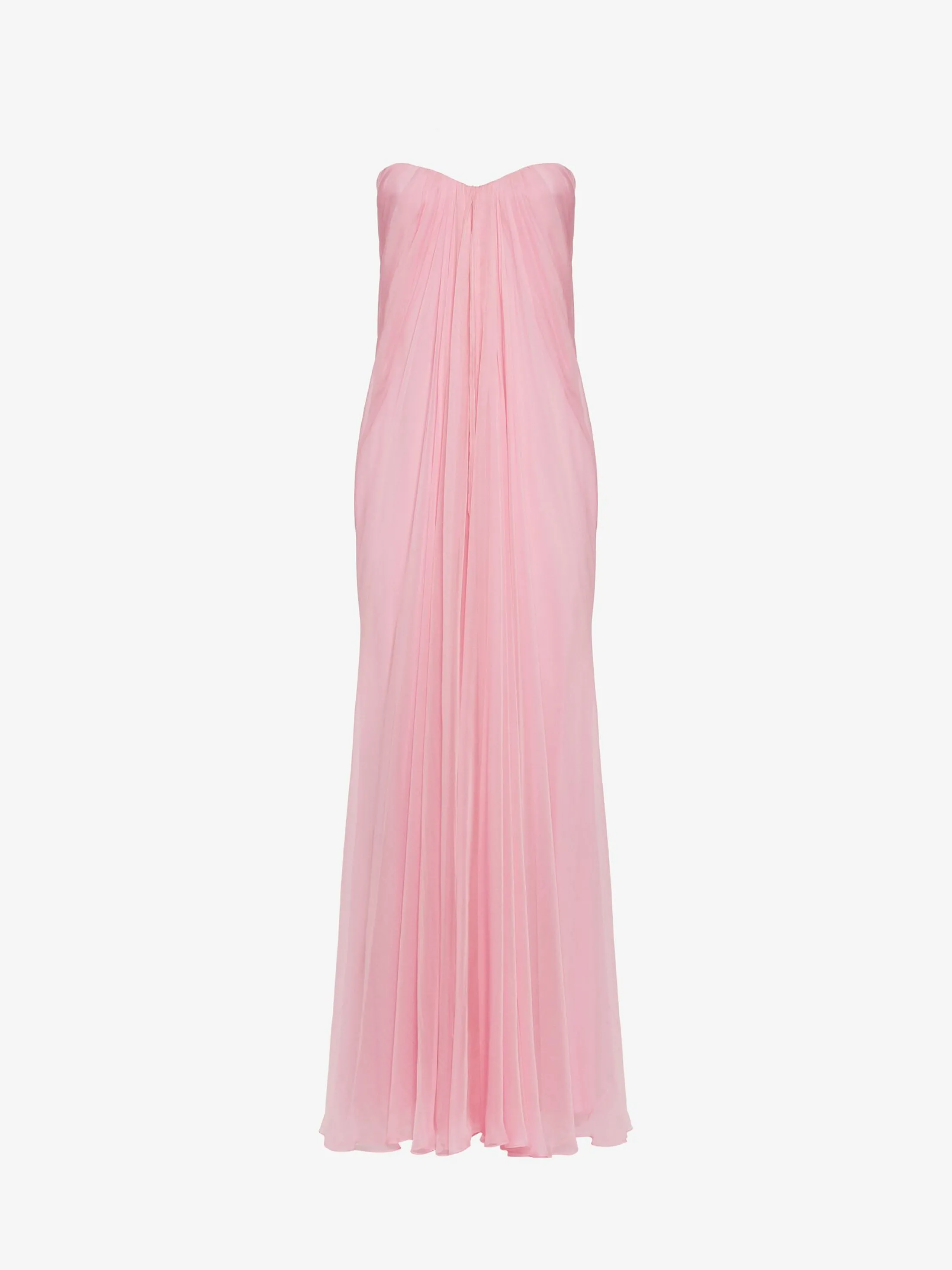 Best Alexander McQueen Women's Bustier Evening Dress in Pale Pink