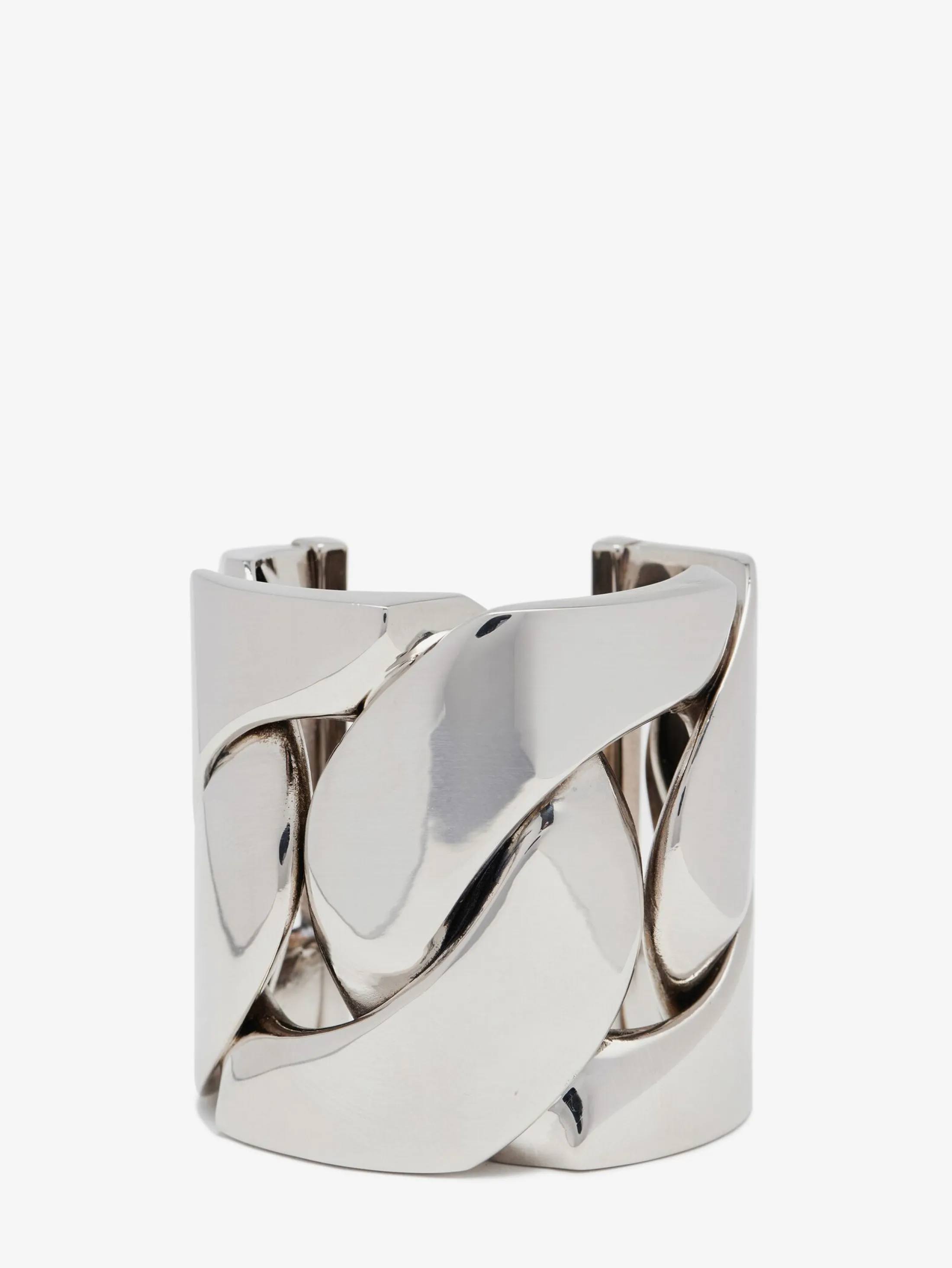 Sale Alexander McQueen Women's Chain Cuff in Antique Silver