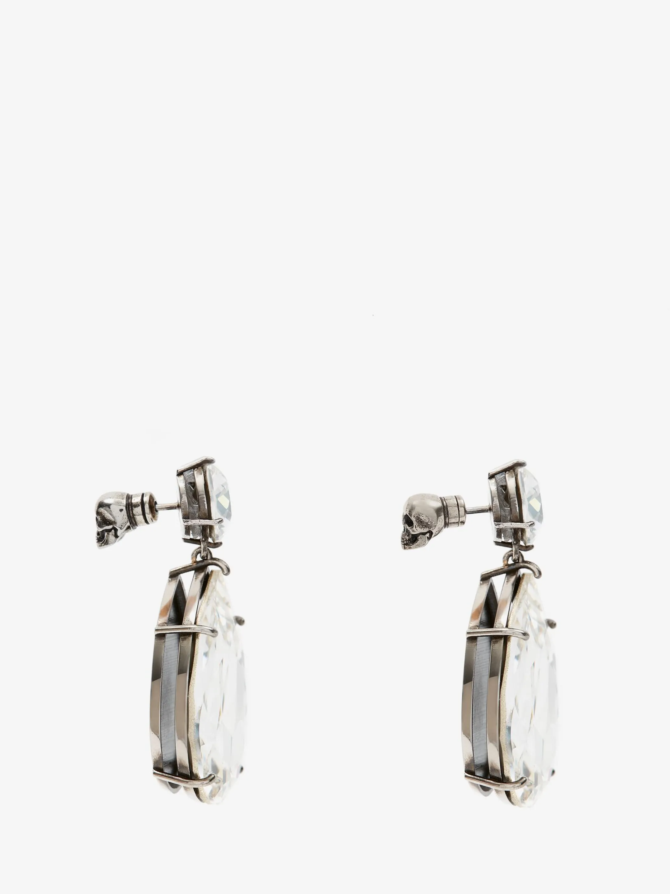 Discount Alexander McQueen Women's Cosmic Earrings in Antique Silver