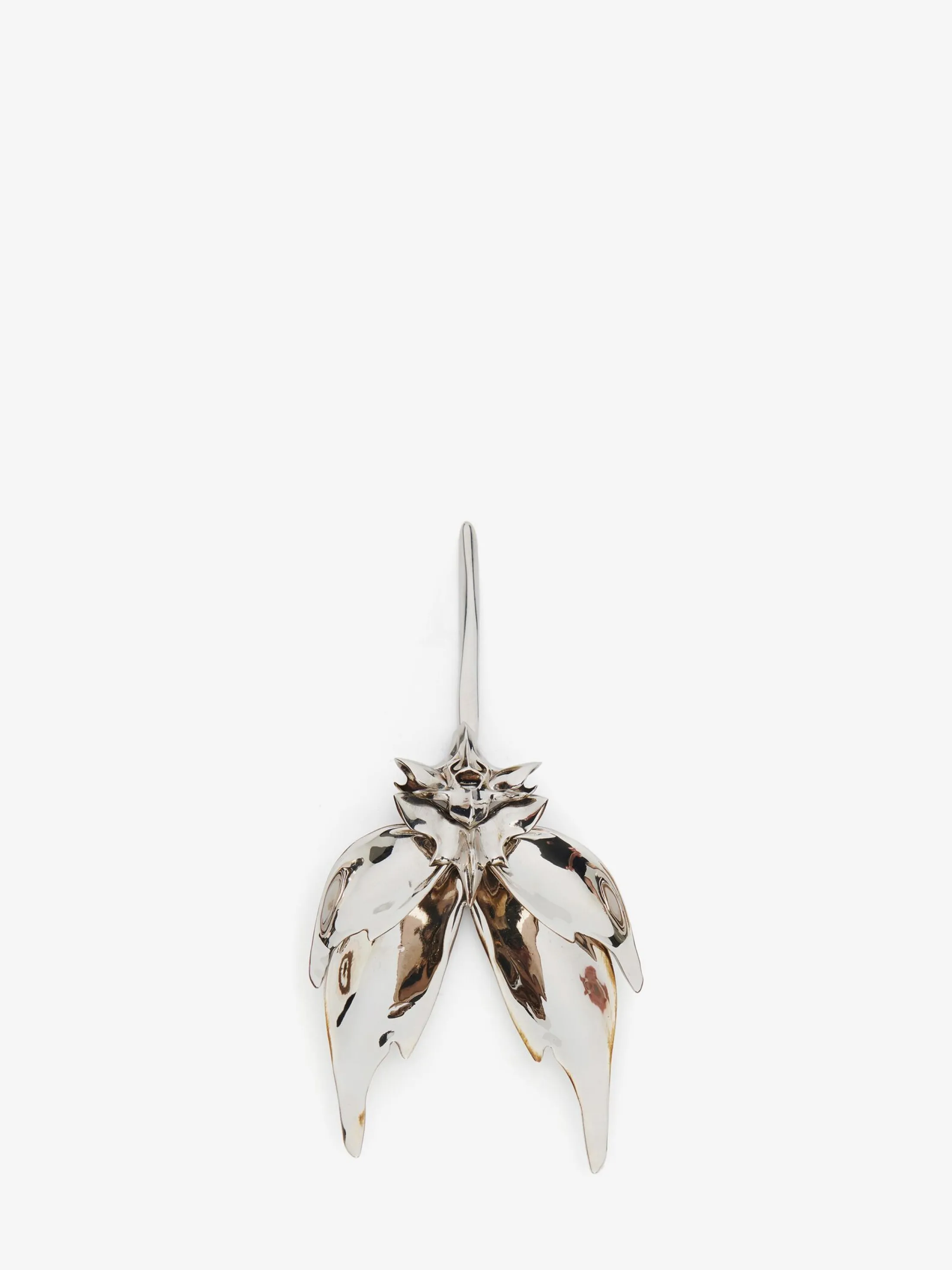 Best Alexander McQueen Women's Dissected Orchid Stick Earring in Antique Silver