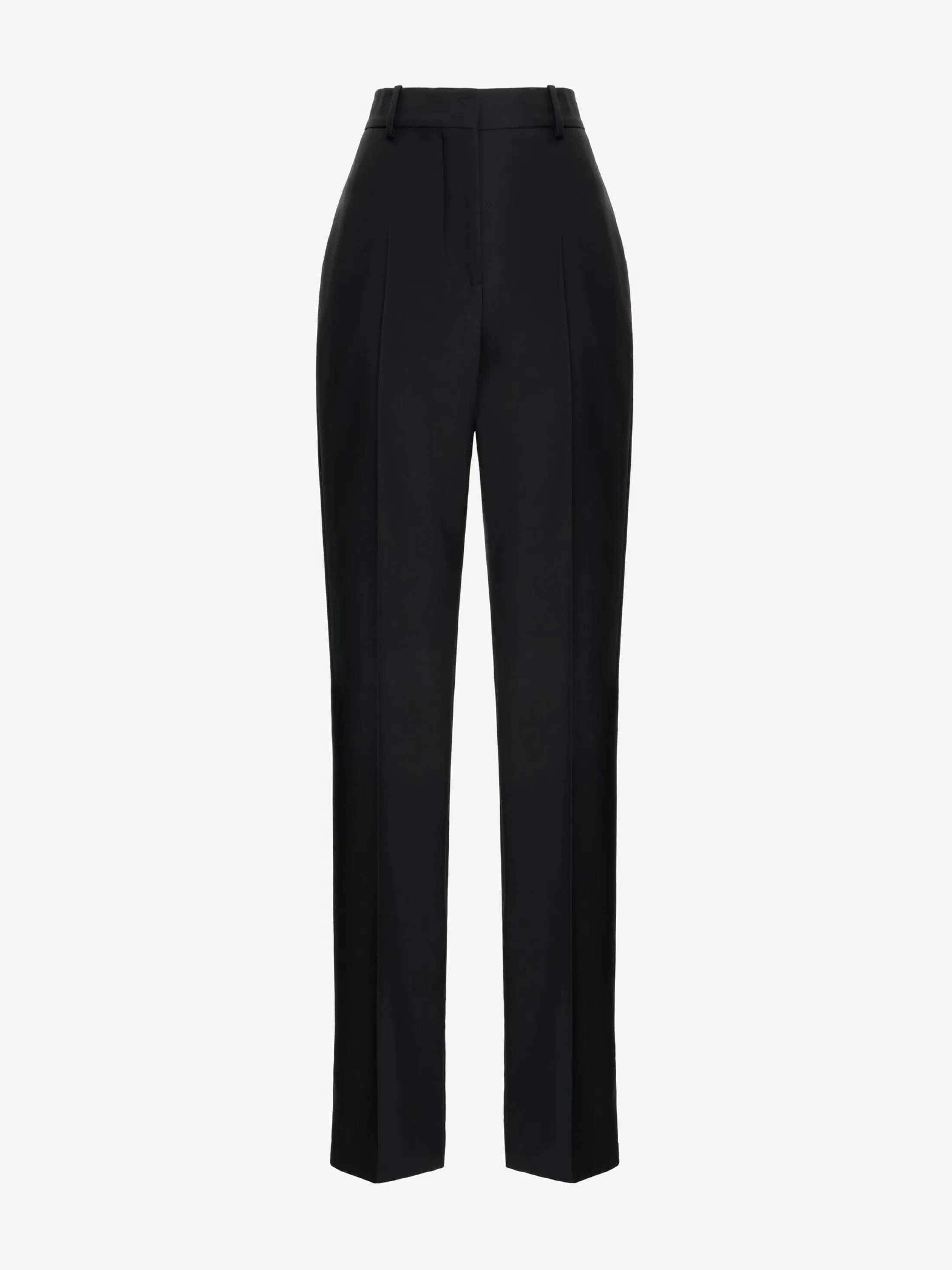 Store Alexander McQueen Women's High-waisted Tailored Trousers in Black