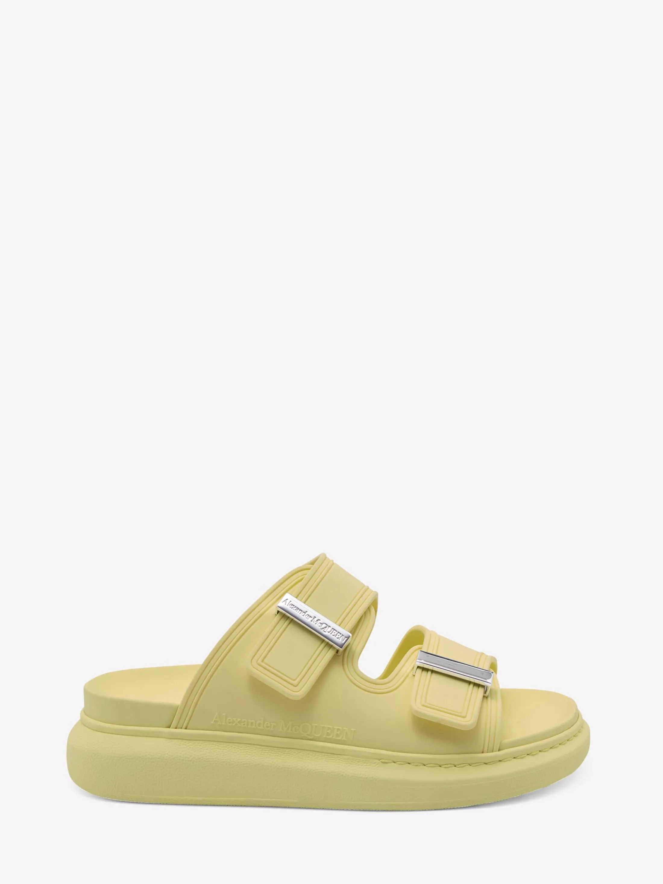 Online Alexander McQueen Women's Hybrid Slide in Anise/Silver