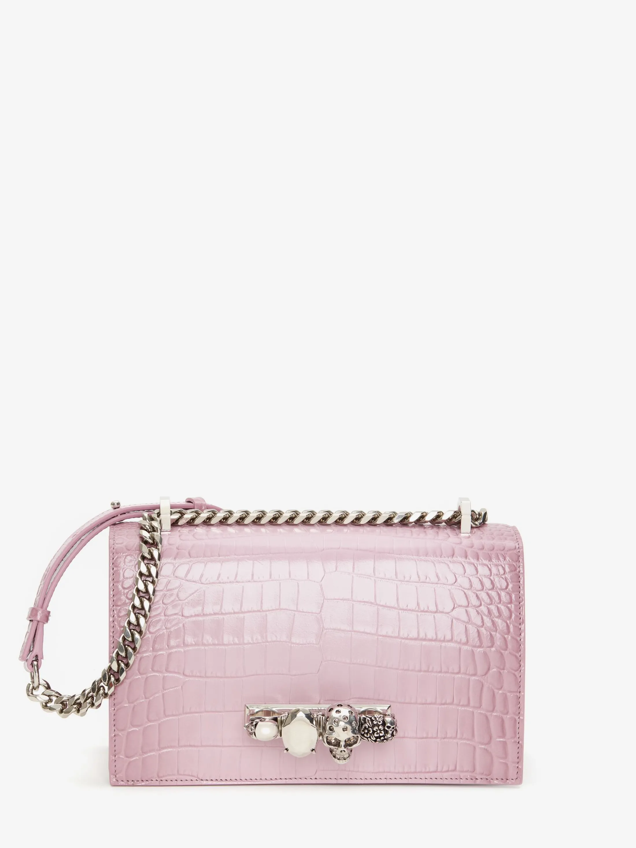 Hot Alexander McQueen Women's Jewelled Satchel in Antique Pink